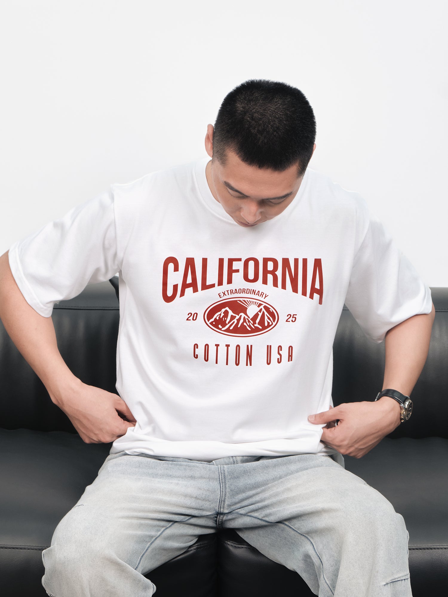 Áo Thun Relaxed Fit USA California Extraordinary
