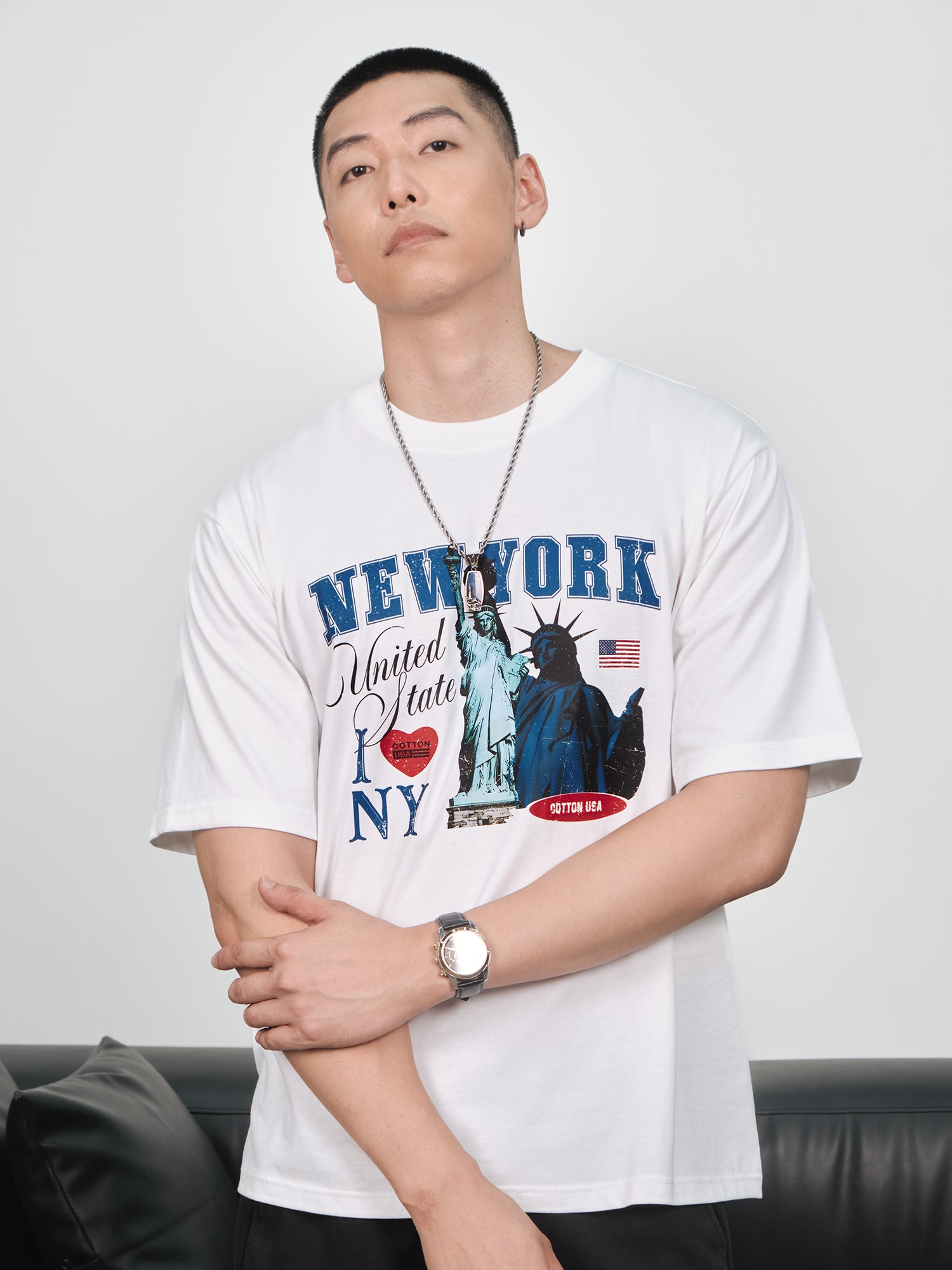 Áo Thun Relaxed Fit USA I LOve NY