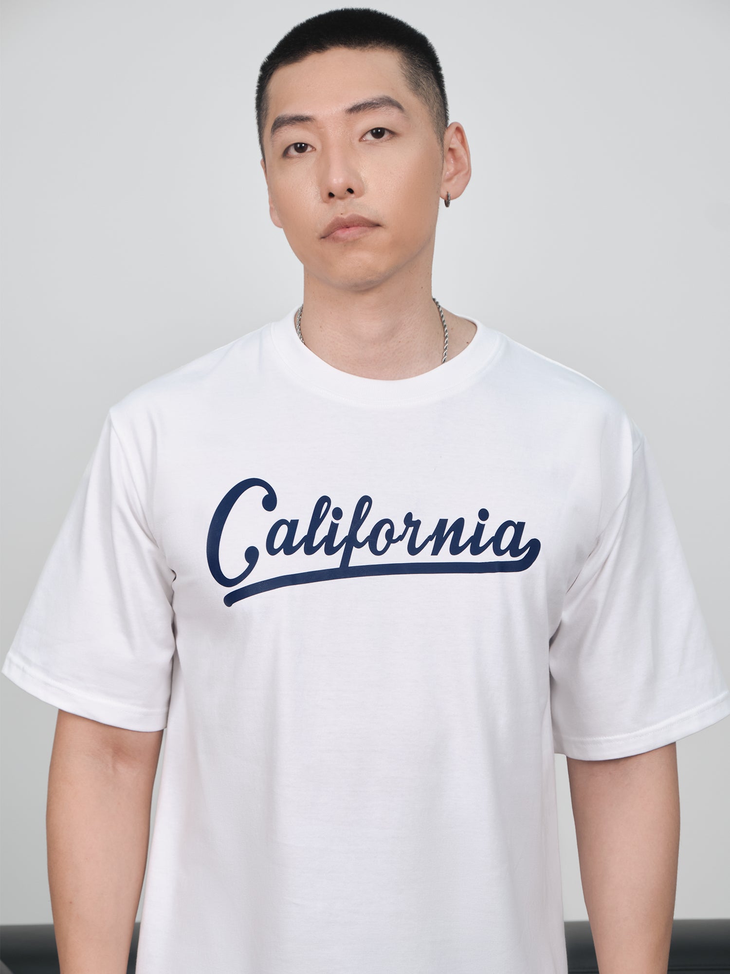 Áo Thun Relaxed Fit USA Califorinia Blue