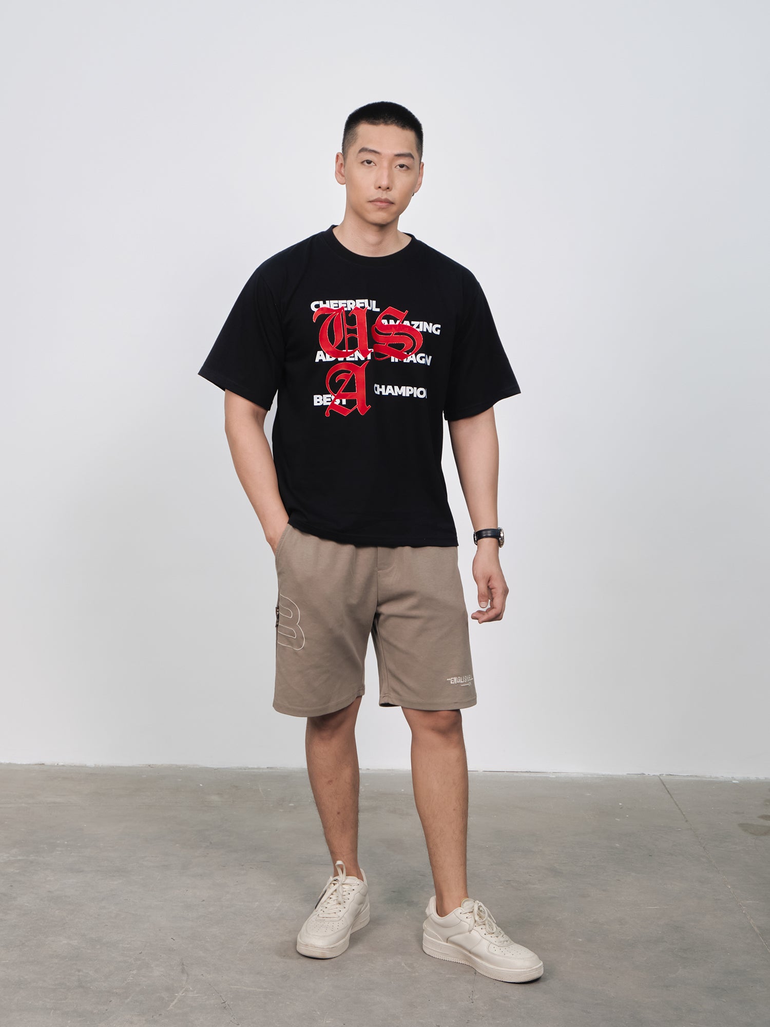 Áo Thun Relaxed Fit USA Classic Positive