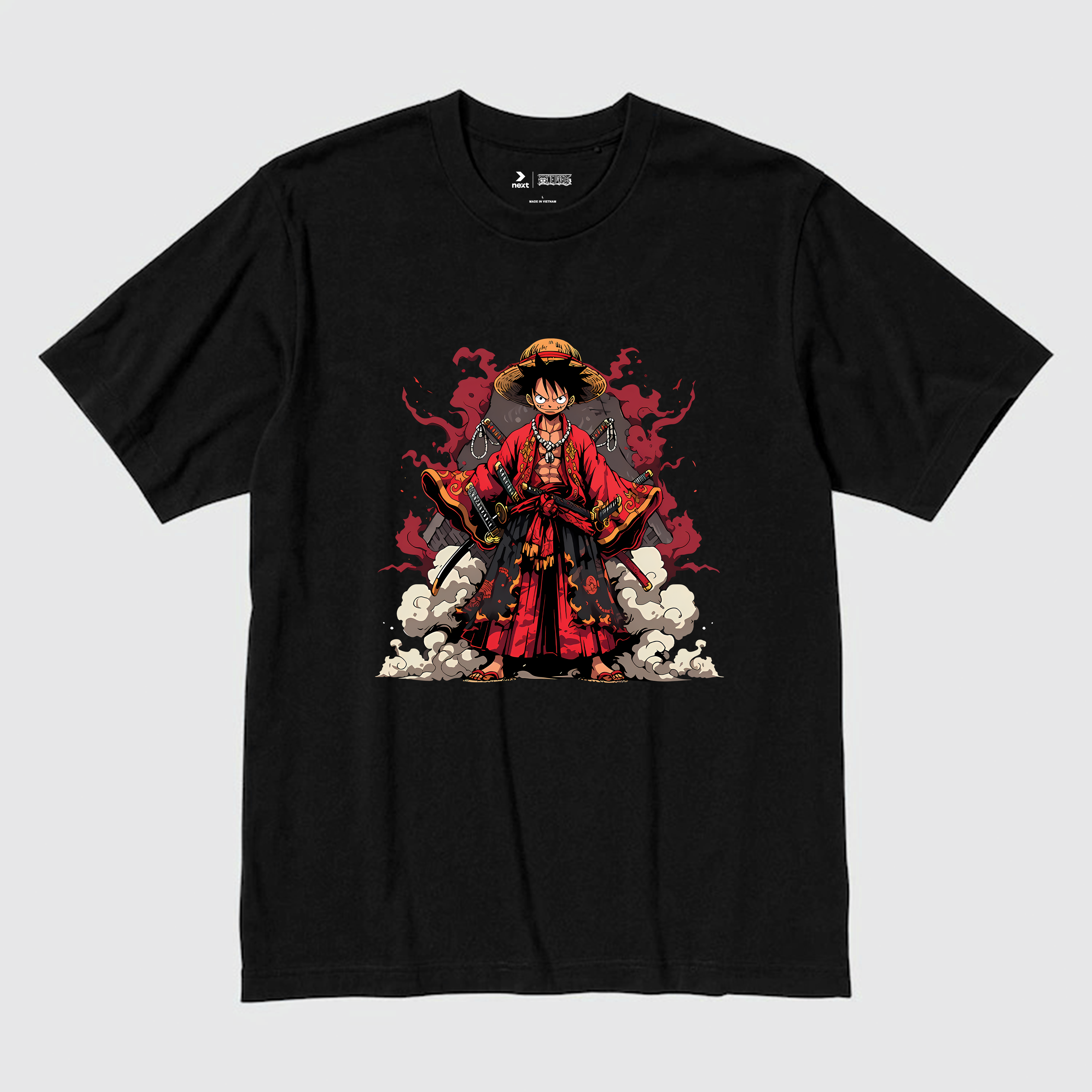 ONE PIECE LUFFY T-SHIRT / ĐEN