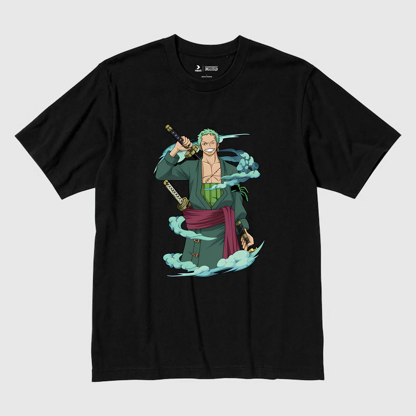 Flash Sale ONE PIECE ZORO RORONOA T-SHIRT / ĐEN