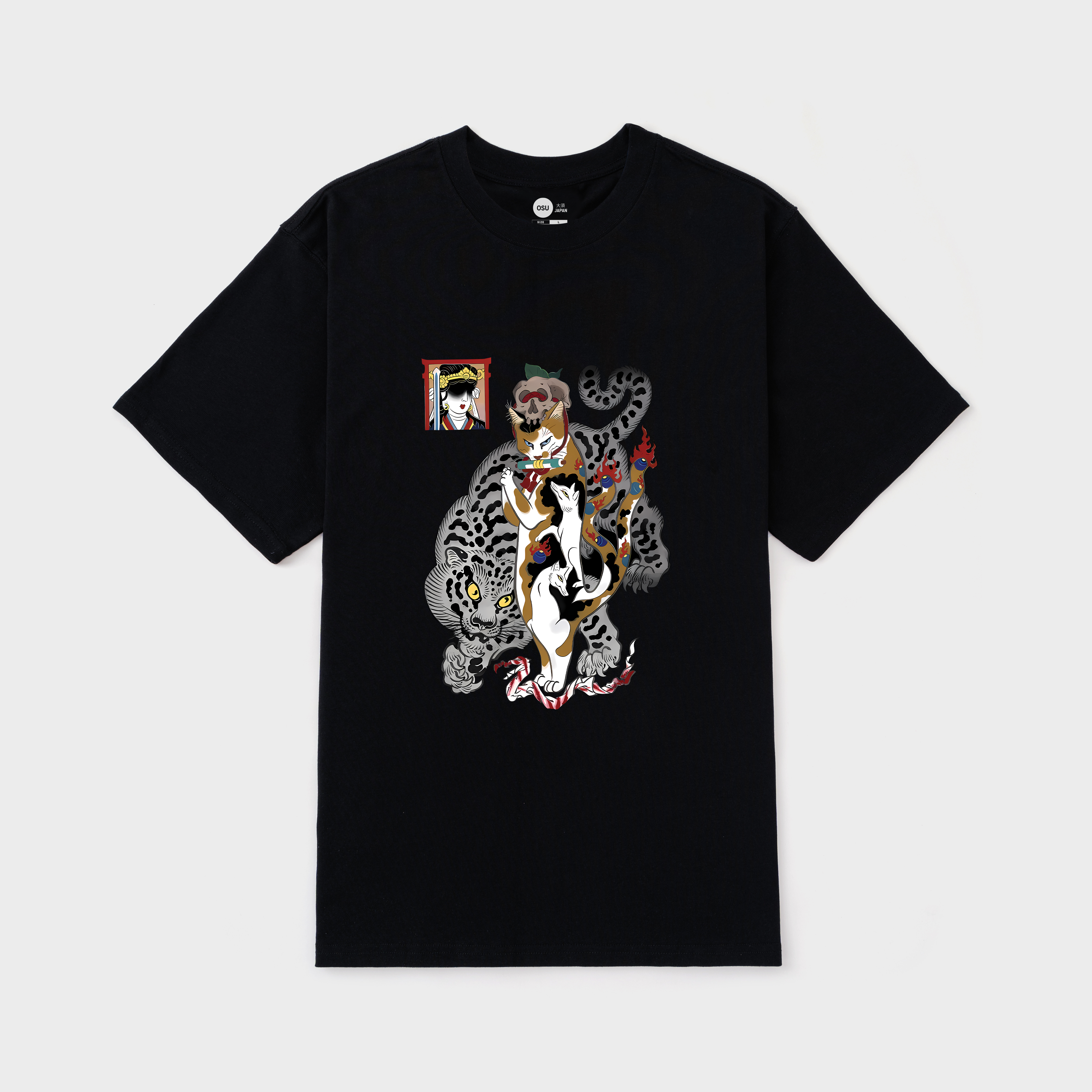 WITCH CAT T-SHIRT / ĐEN