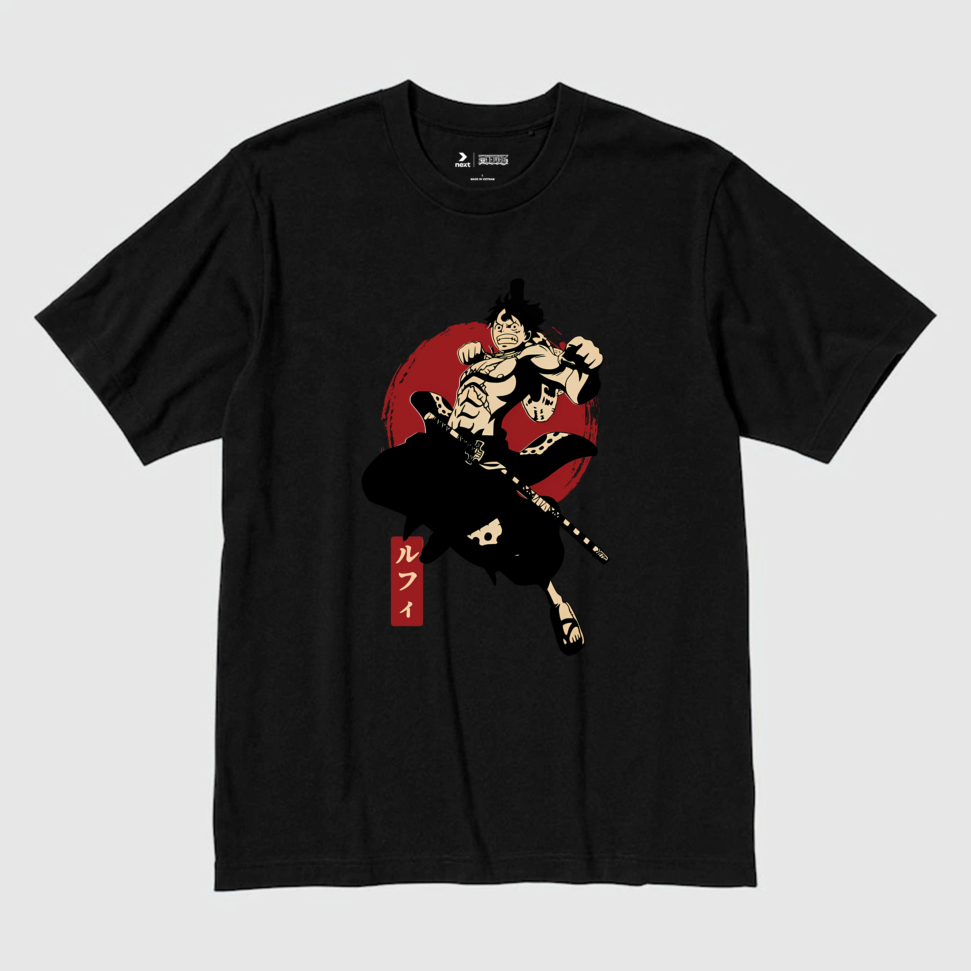 ONE PIECE MONKEY D. LUFFY T-SHIRT / ĐEN