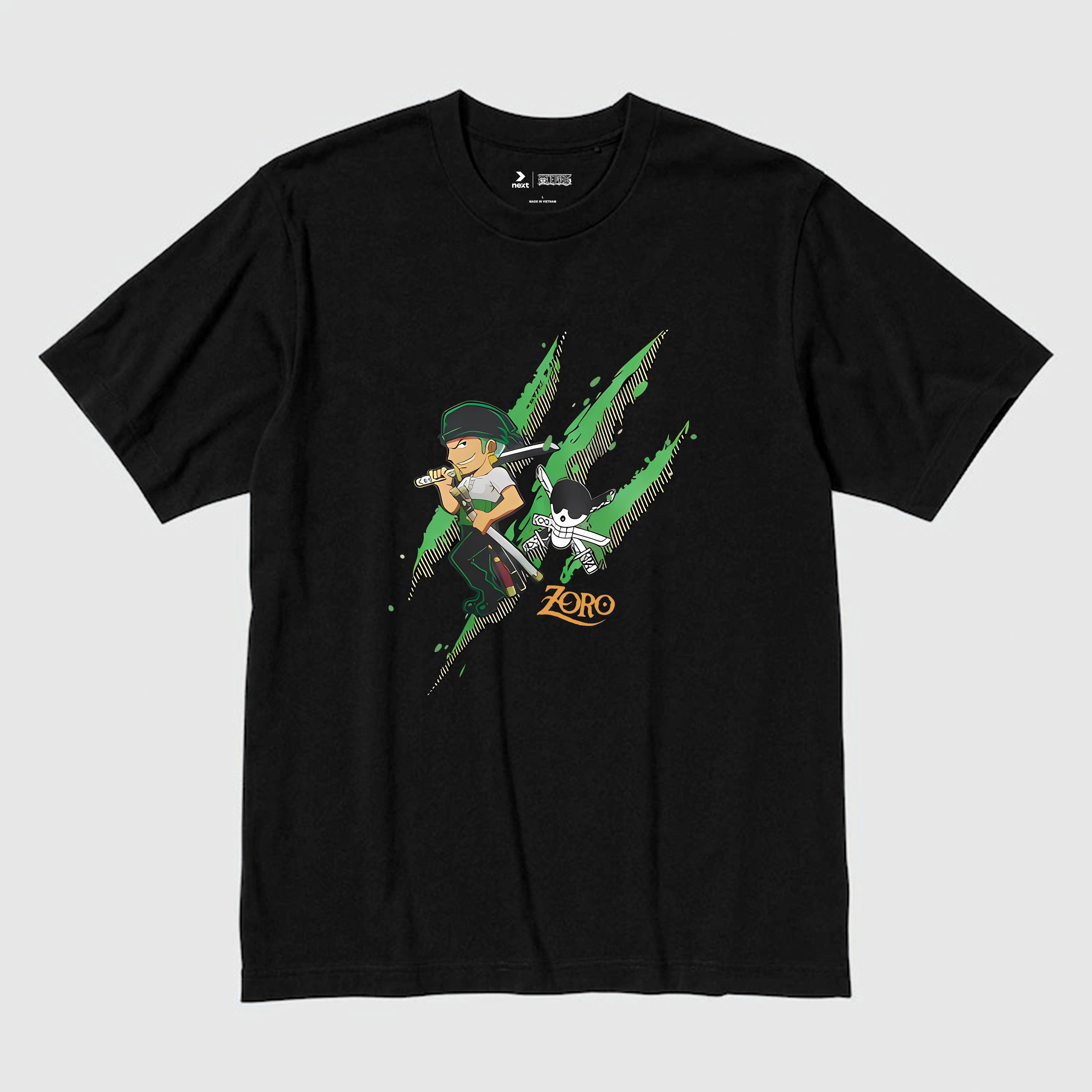 ONE PIECE ZORO T-SHIRT / ĐEN