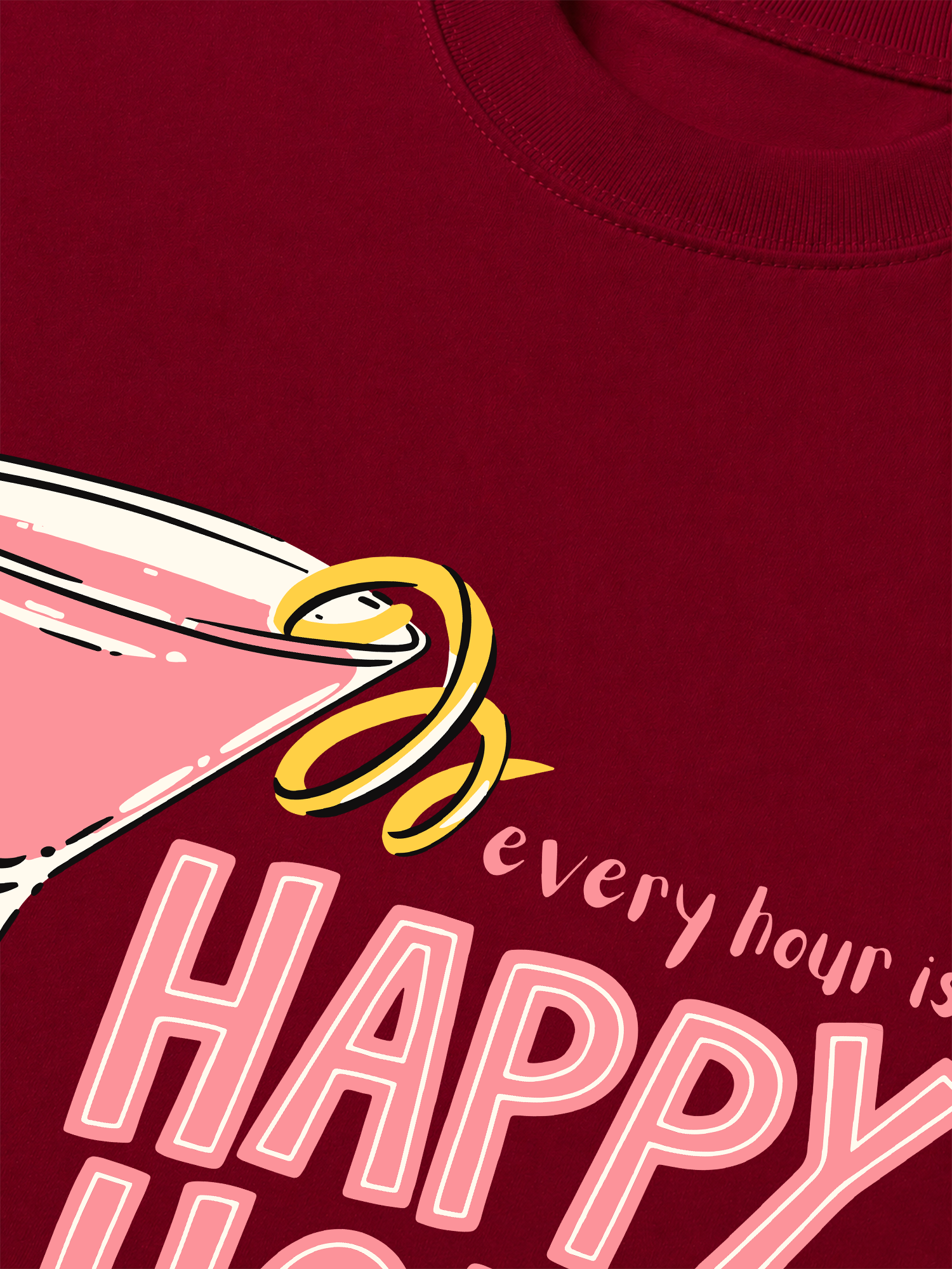 Áo Thun Relaxed Fit Happy Hour