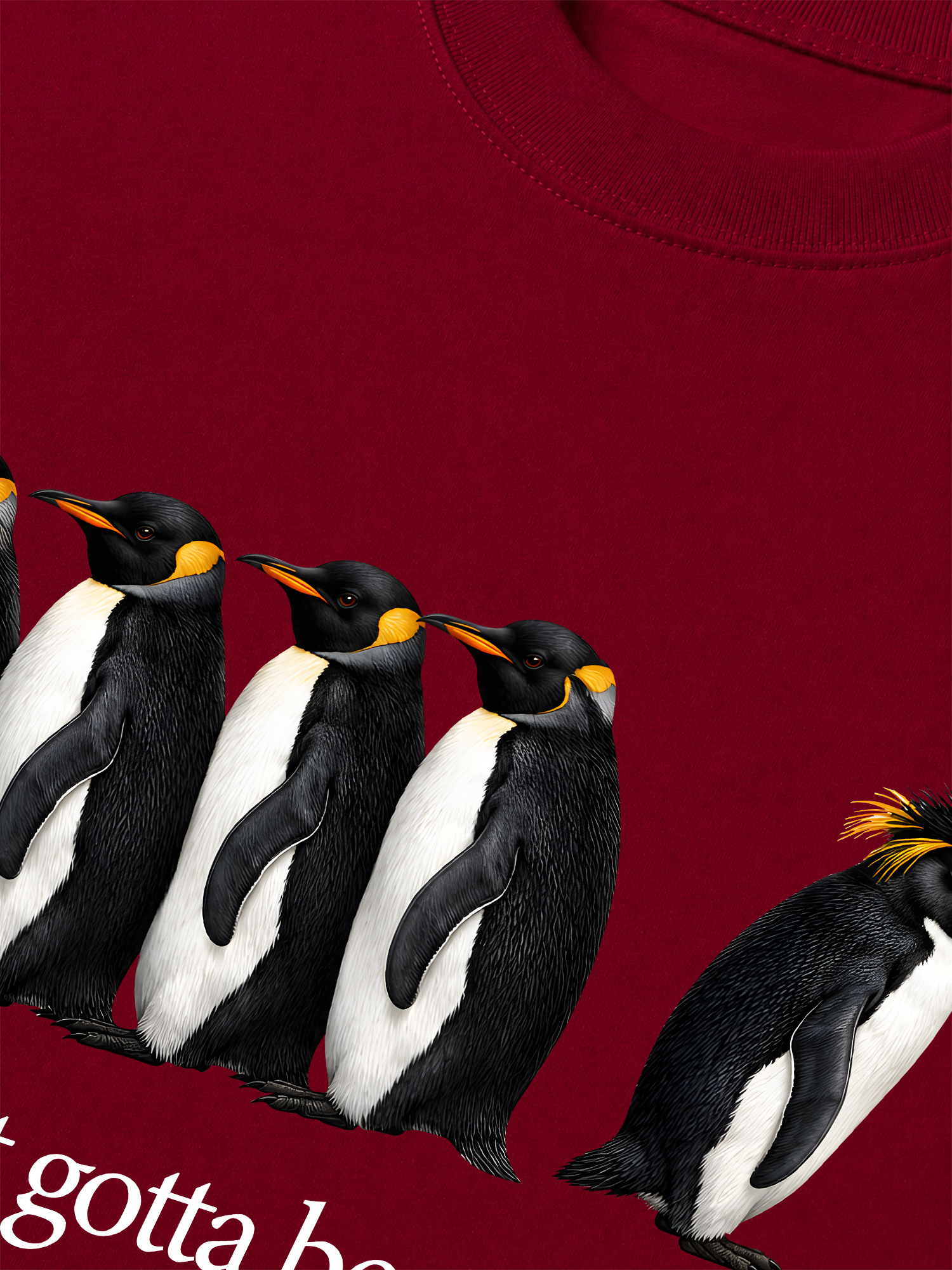 Áo Thun Relaxed Fit I Just Gotta Be Me Penguin
