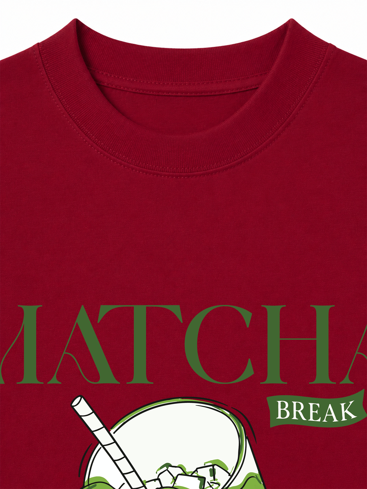 Áo Thun Relaxed Fit Daily Cup Matcha Đá Xay