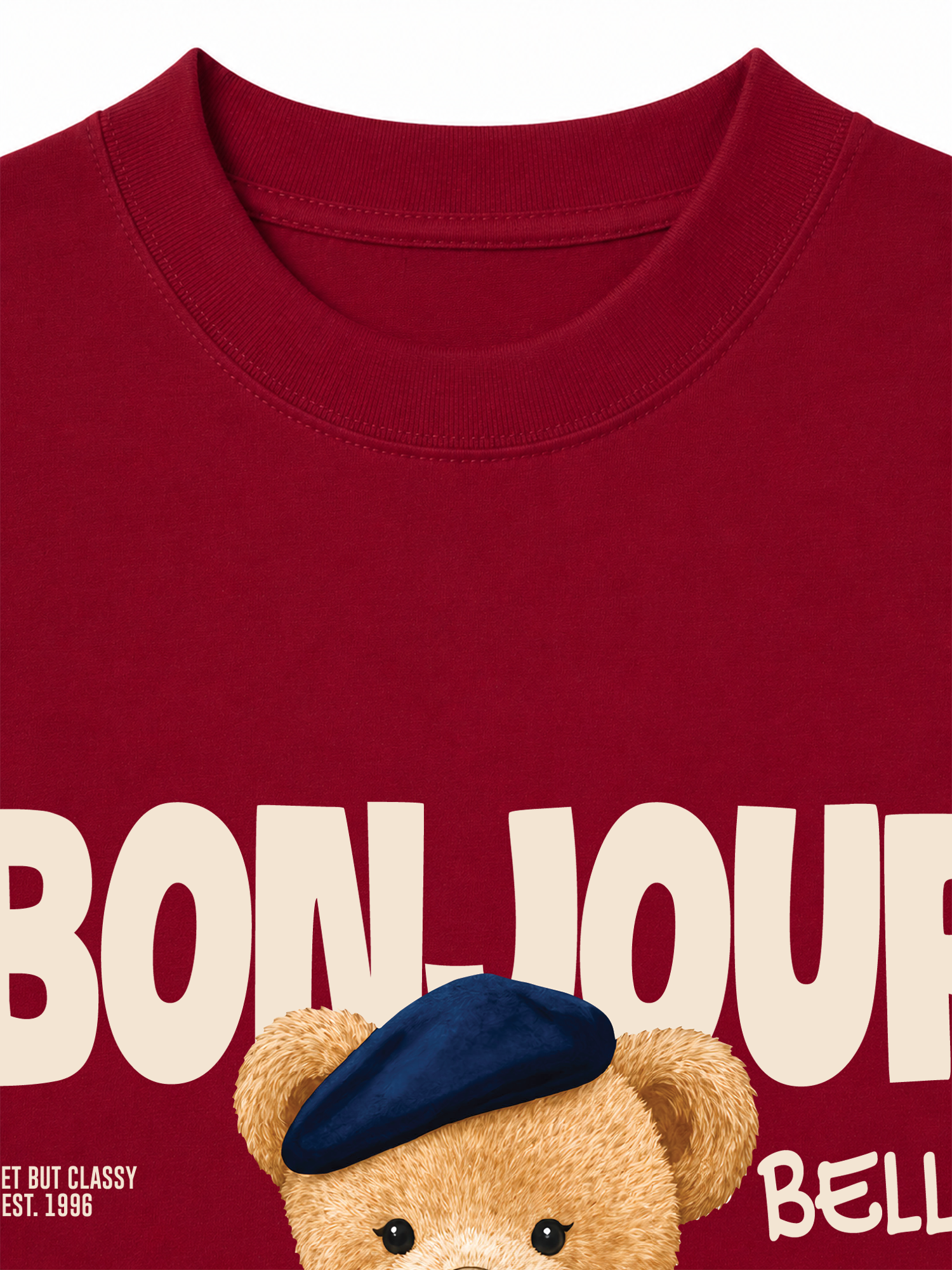 Áo Thun Relaxed Fit Bear Town Bonjour Bella
