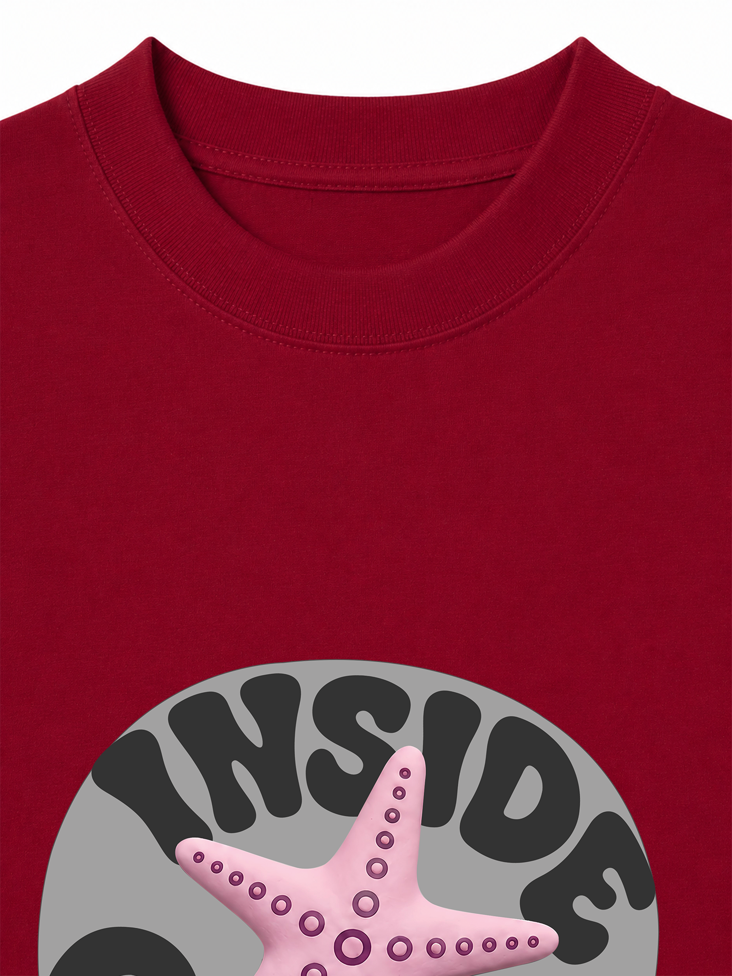 Áo Thun Relaxed Fit Inside Ocean Pink StarFish