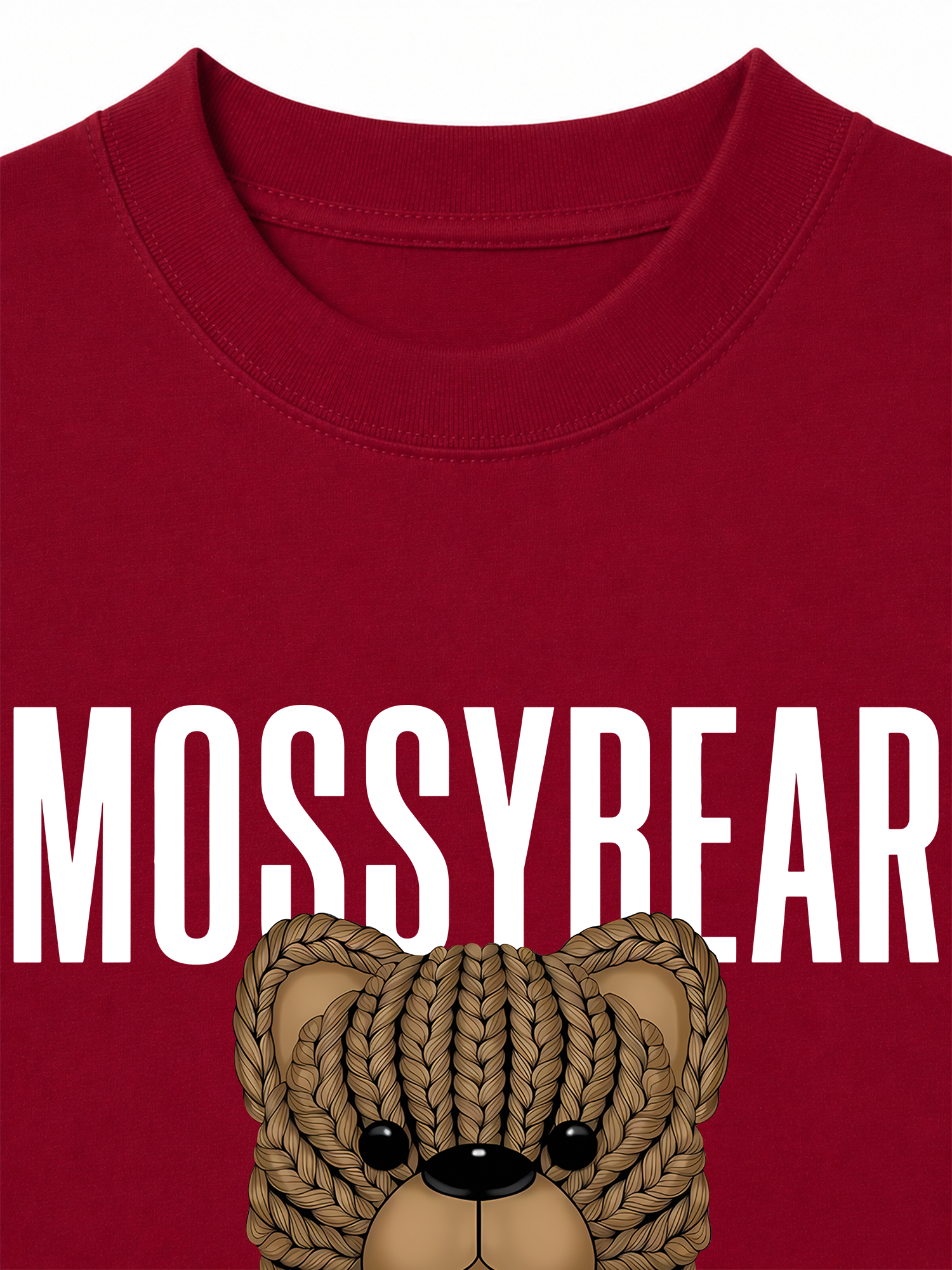 Áo Thun Relaxed Fit Mossy Bear Brown Bear