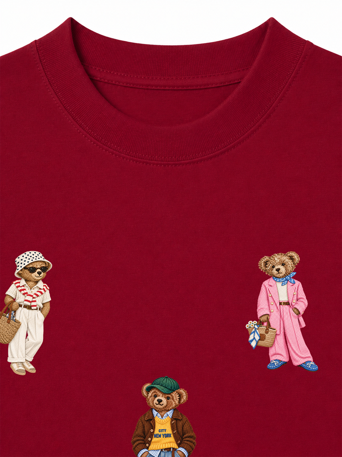 Áo Thun Relaxed Fit Vintage  Bear Town