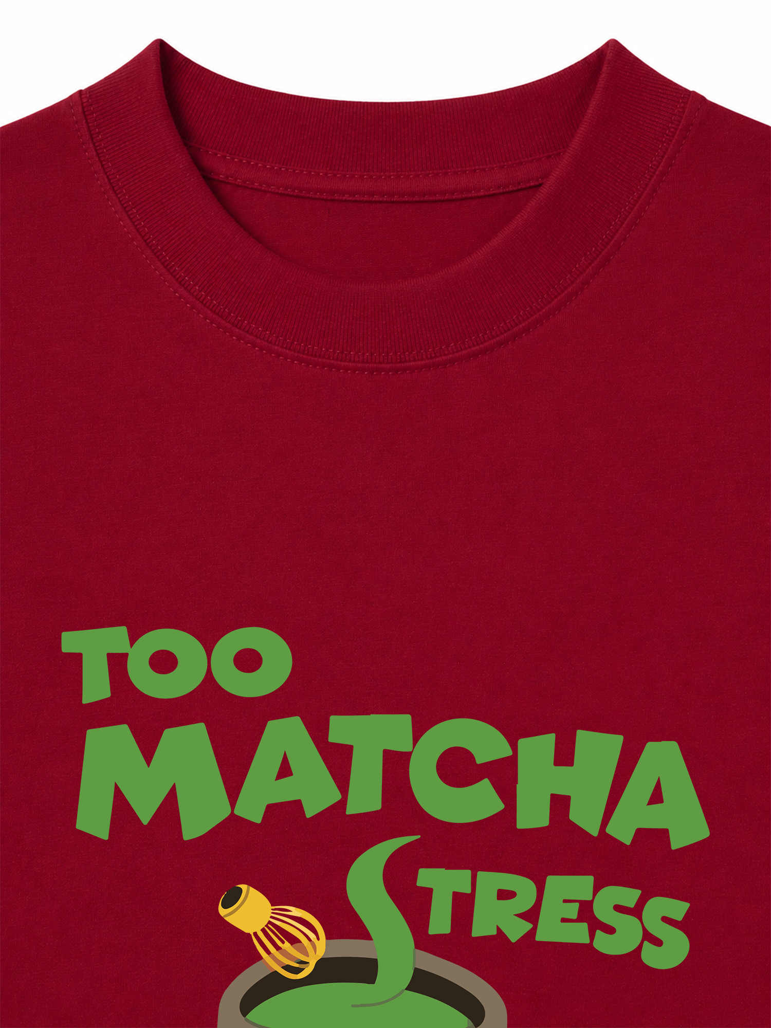 Áo Thun Relaxed Fit  Too Matcha Stress