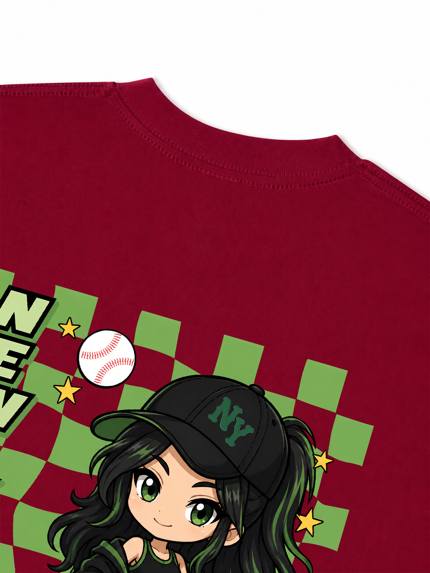 Áo Thun Relaxed Fit Baseball New York PowerGirl