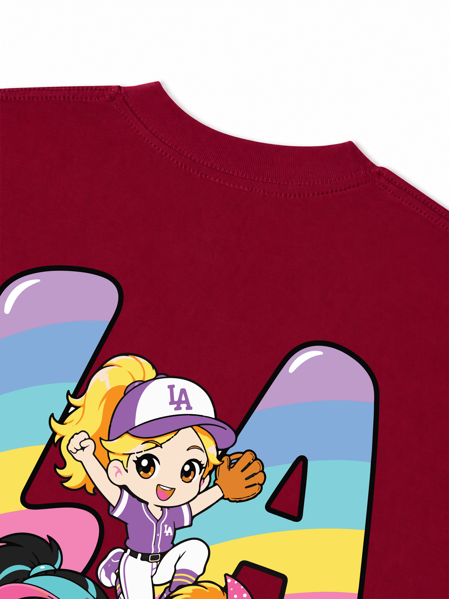 Áo Thun Relaxed Fit Baseball Dream Girls LA