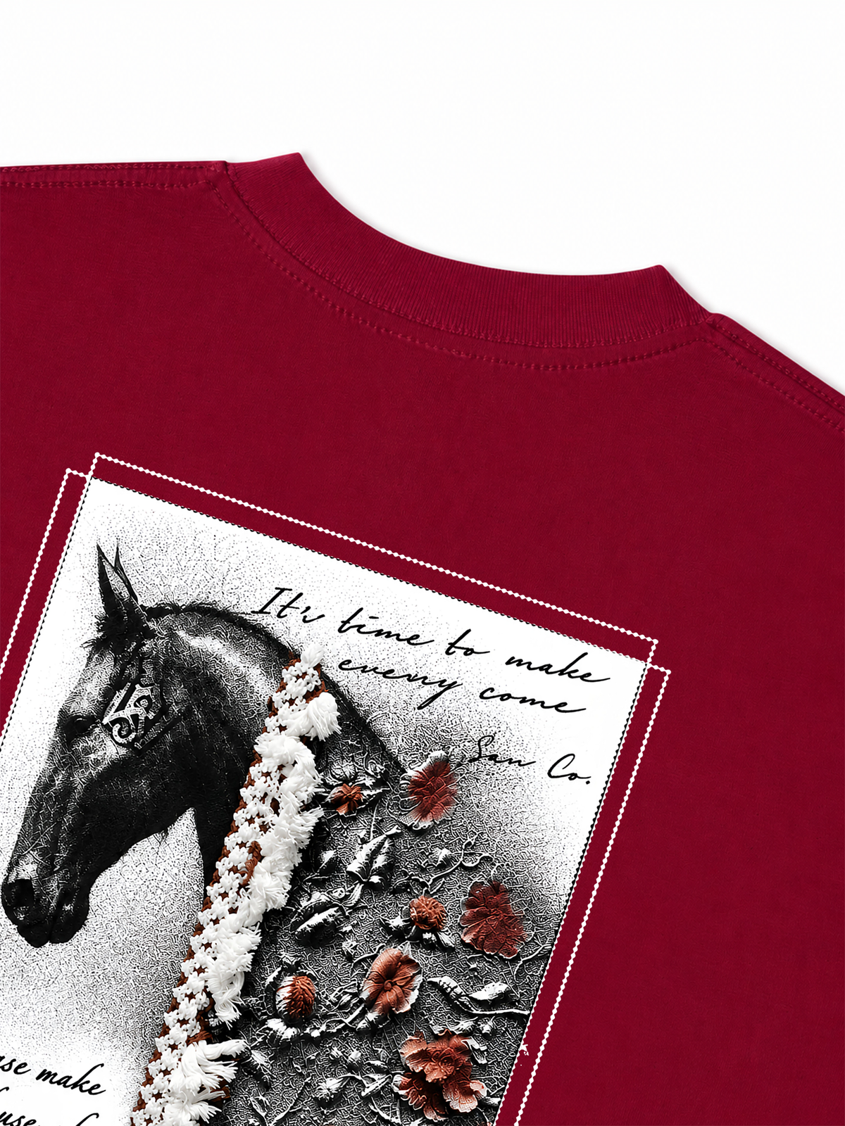 Áo Thun Relaxed Fit  Floral Horse