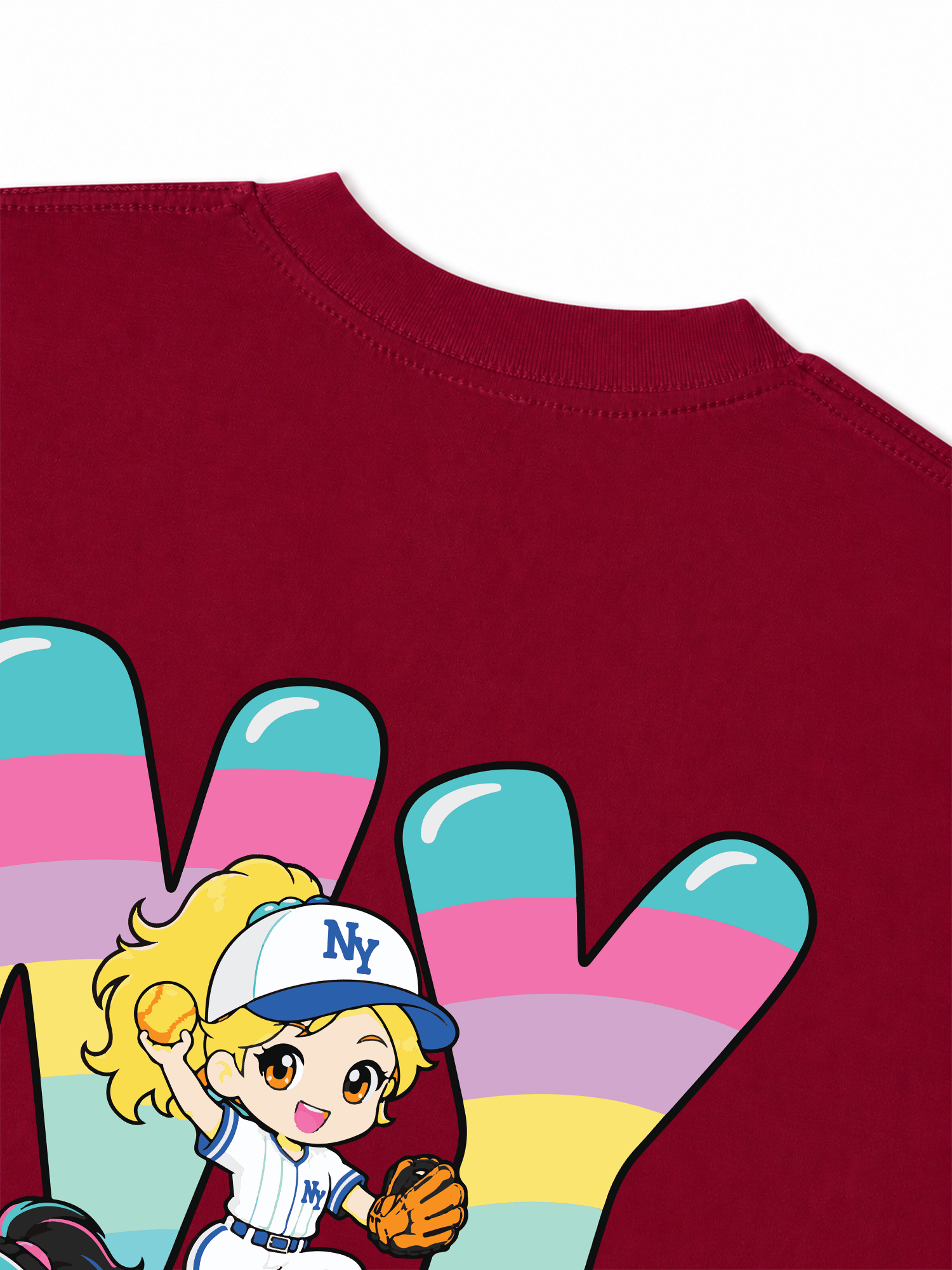 Áo Thun Relaxed Fit  Baseball Dream Girls NY