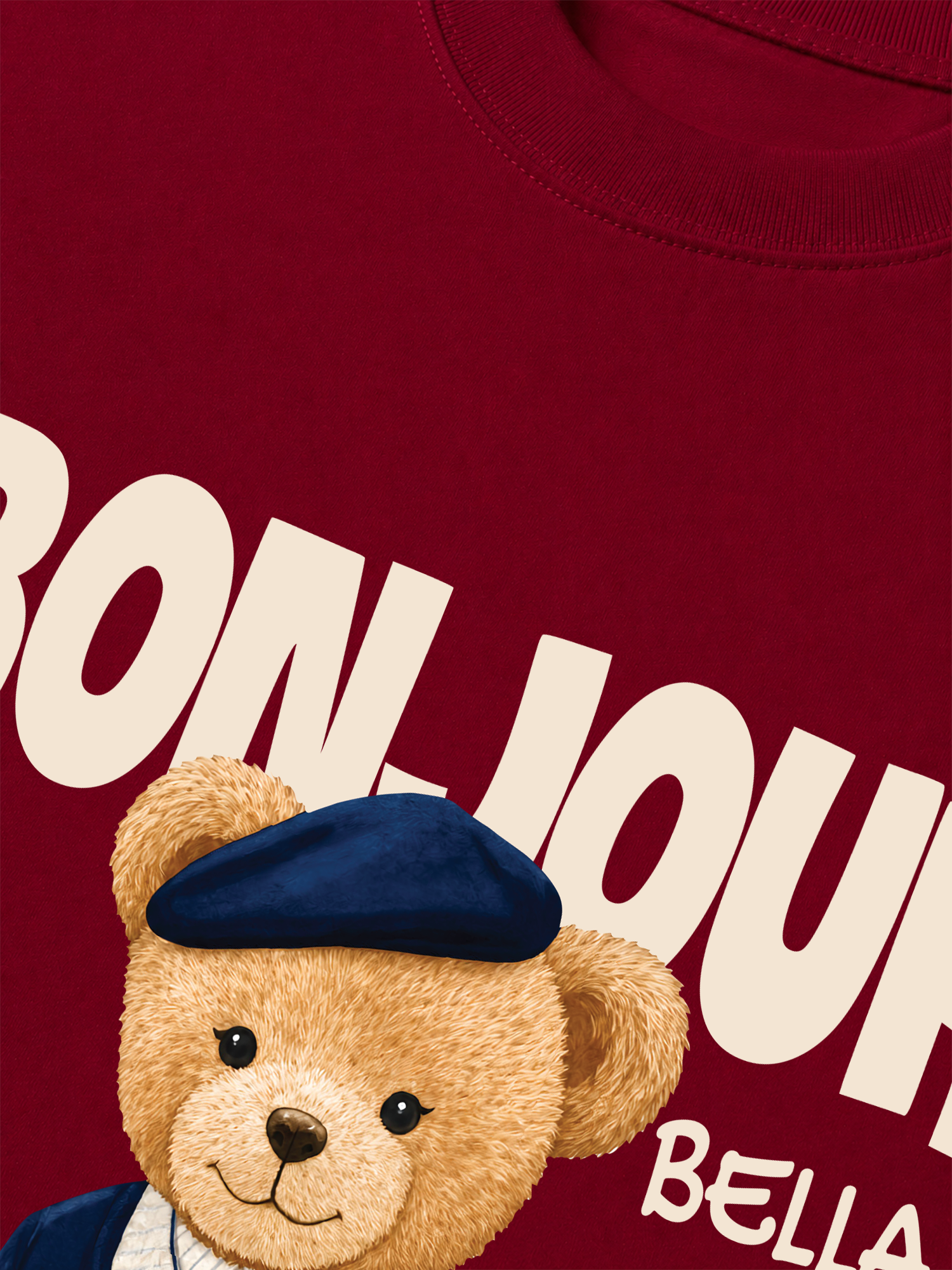 Áo Thun Relaxed Fit Bear Town Bonjour Bella