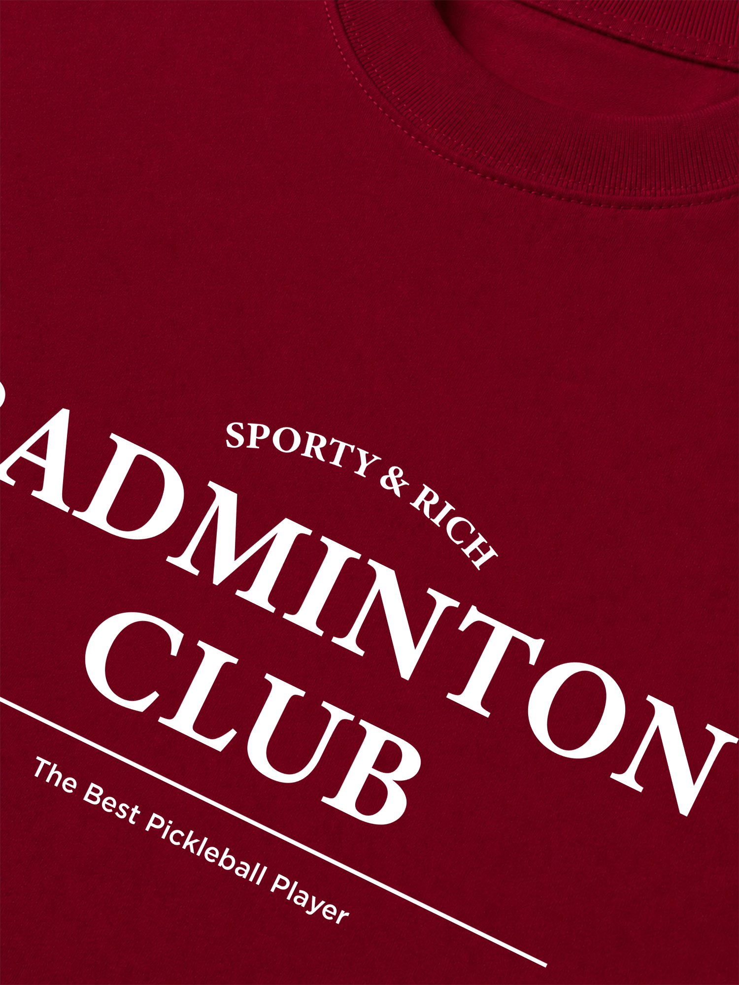 Áo Thun Relaxed Fit Sporty&Rich Badminton Club