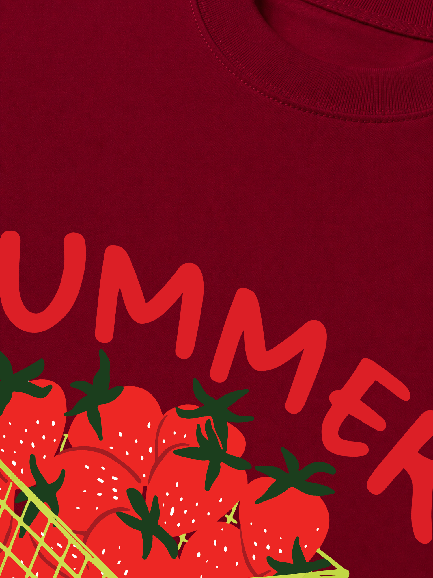 Áo Thun Relaxed Fit Tropical Strawberry