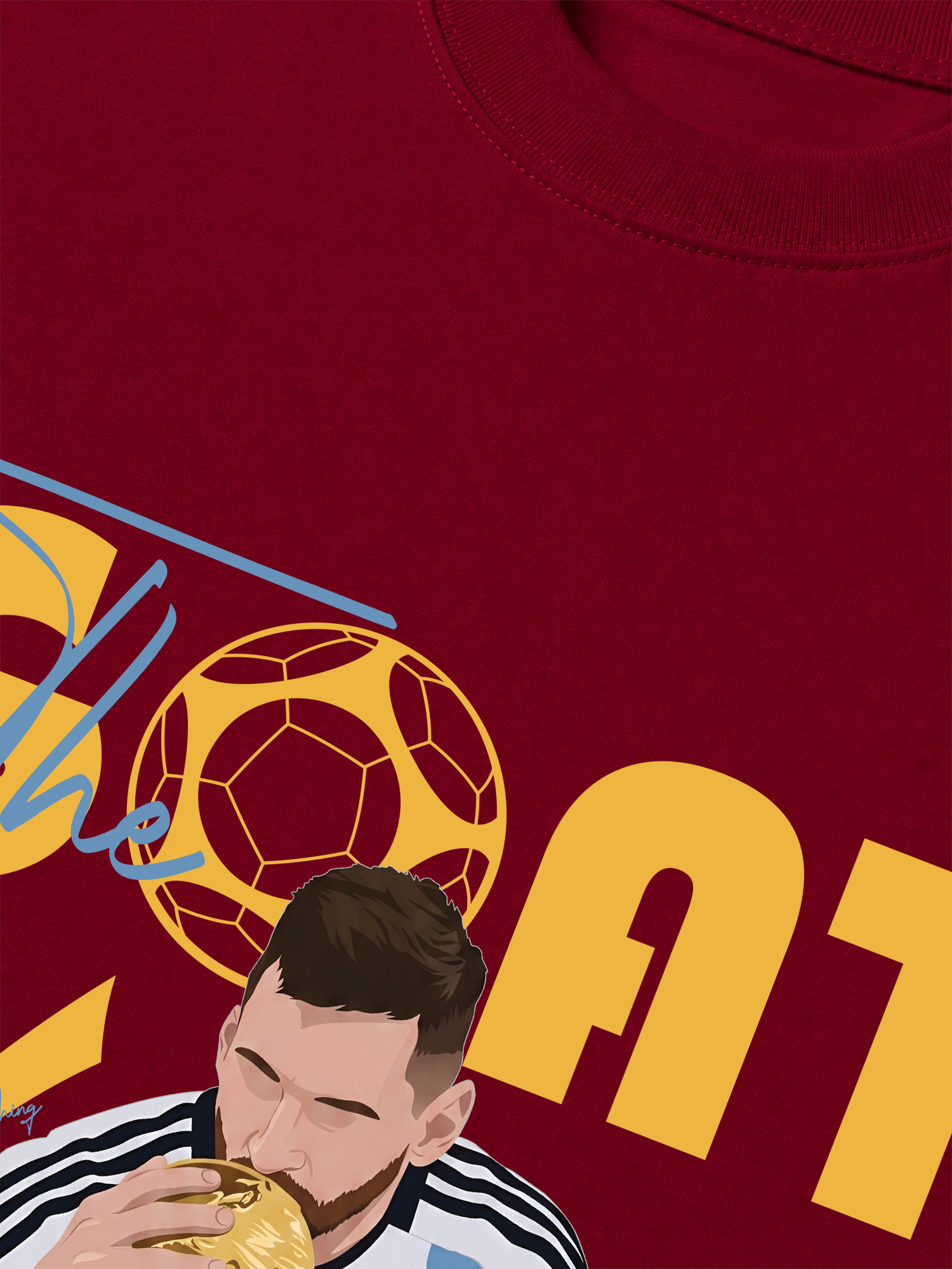 Áo Thun Relaxed Fit Soccer The Goat No 1