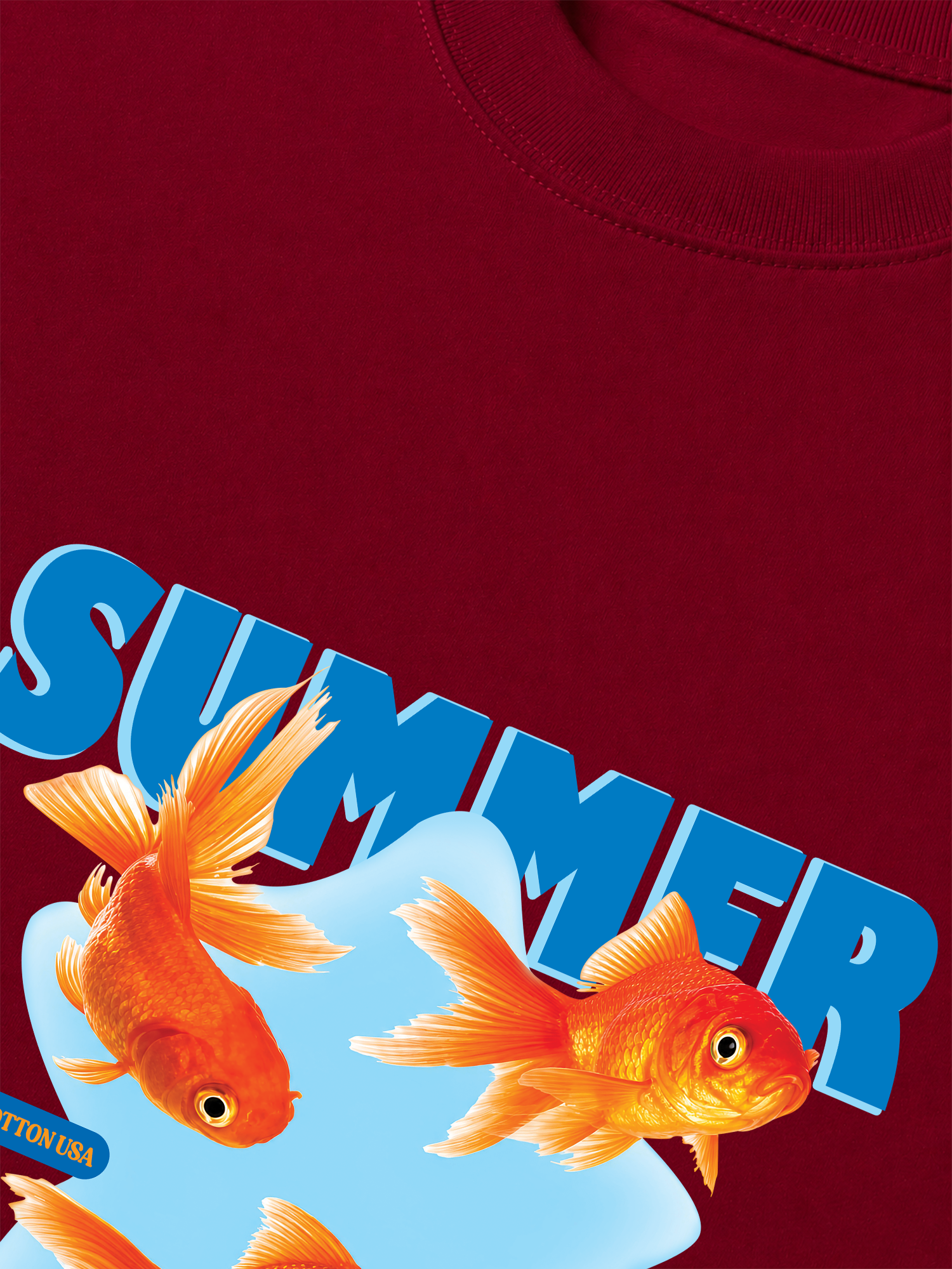 Áo Thun Relaxed Fit Tshirt Tshirt Tropical Summer Goldfish