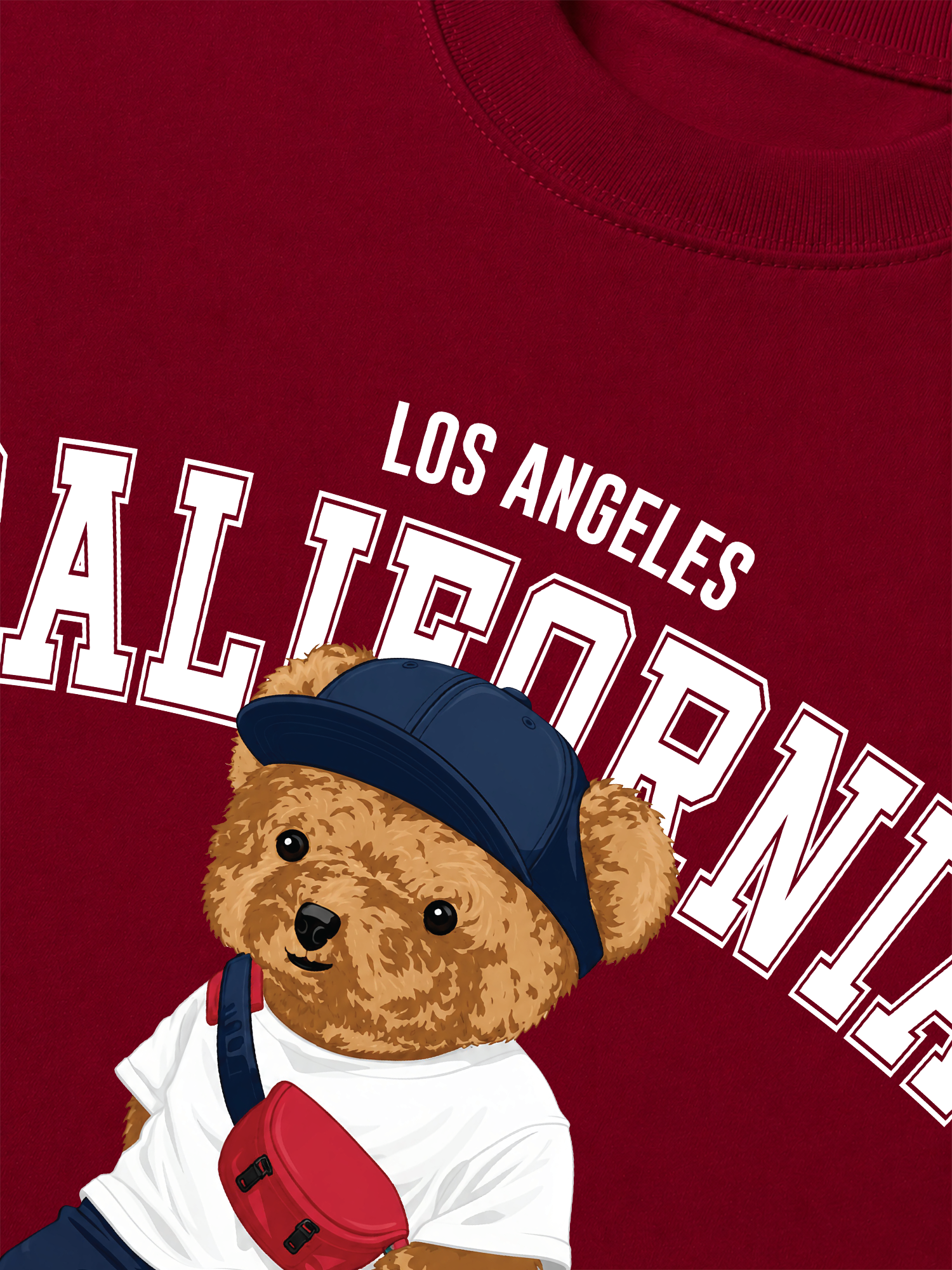 Áo Thun Relaxed Fit Bear Town California