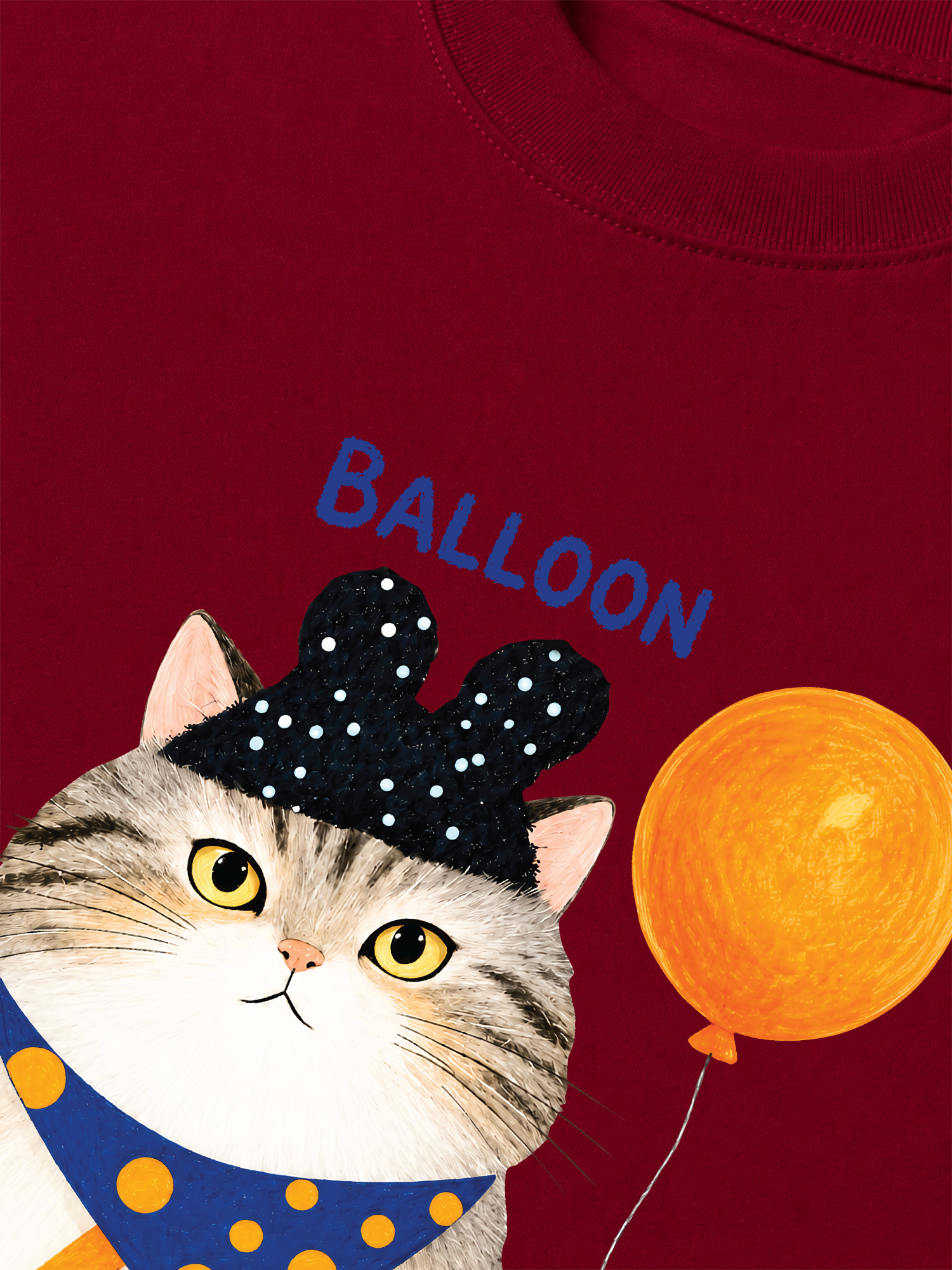 Áo Thun Relaxed Fit Soft Paw Meaw With Balloon