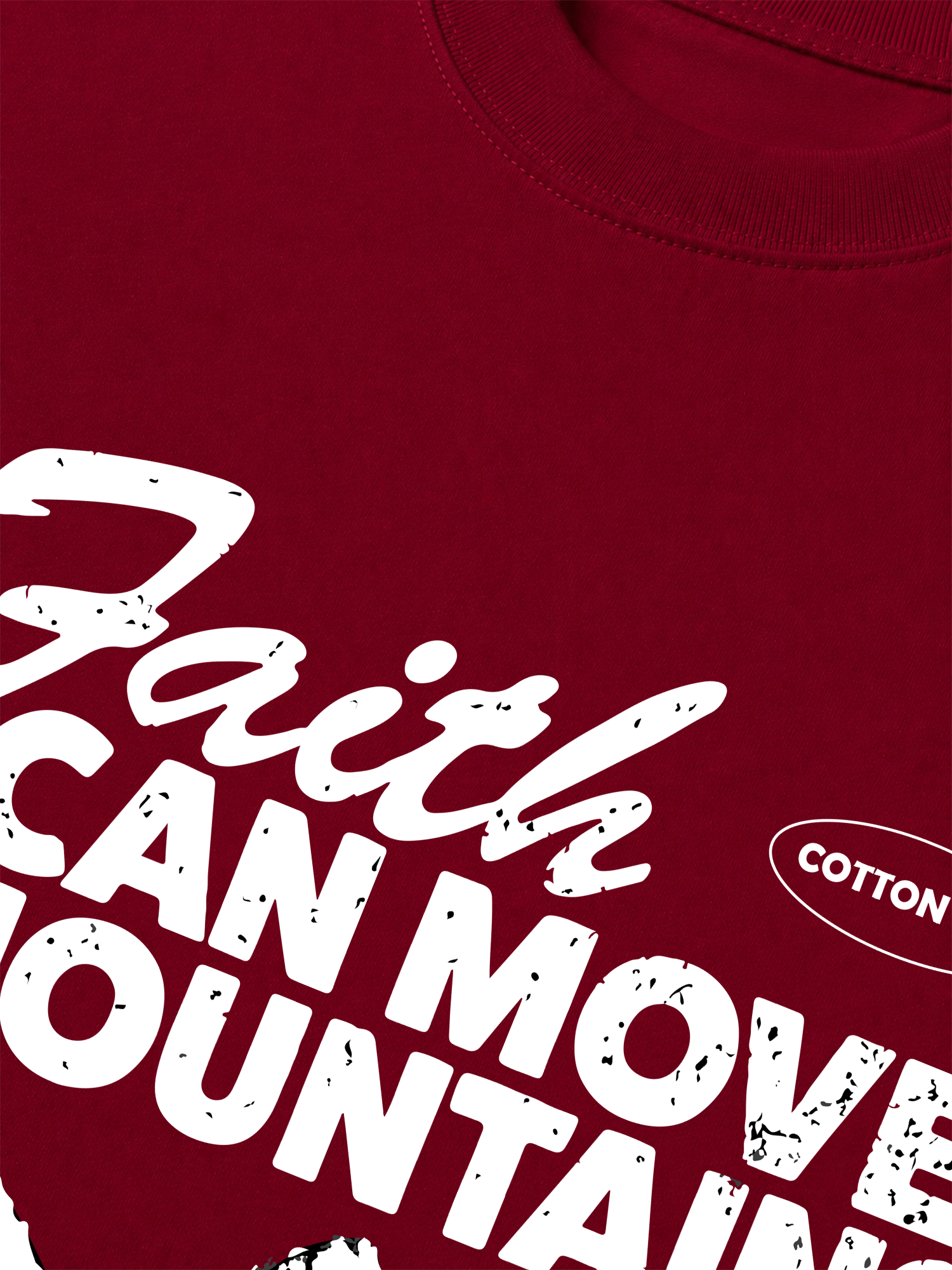 Áo Thun Relaxed Fit Adventure Faith Can Move Mountains