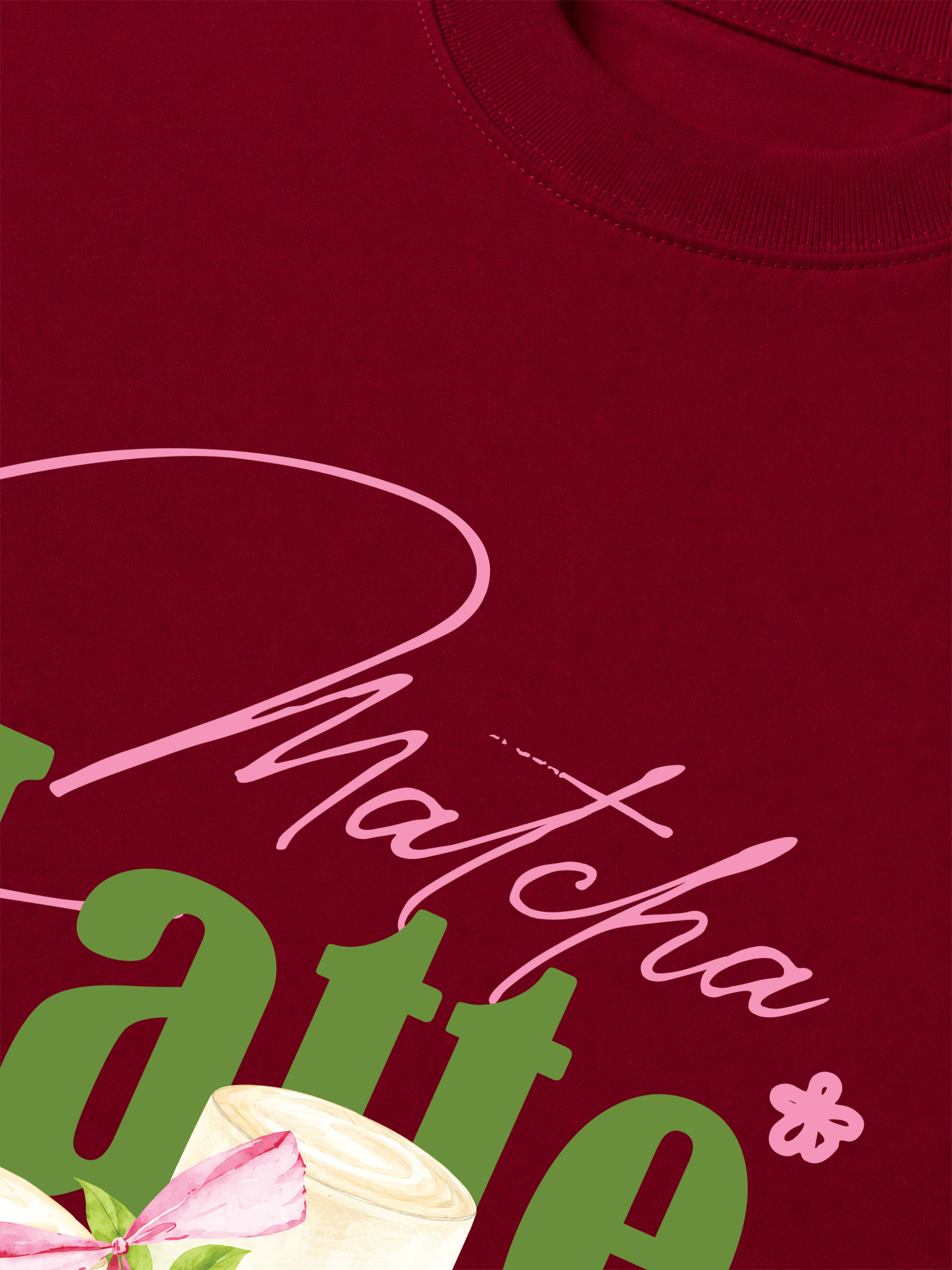 Áo Thun Relaxed Fit Daily Cup Matcha Latte