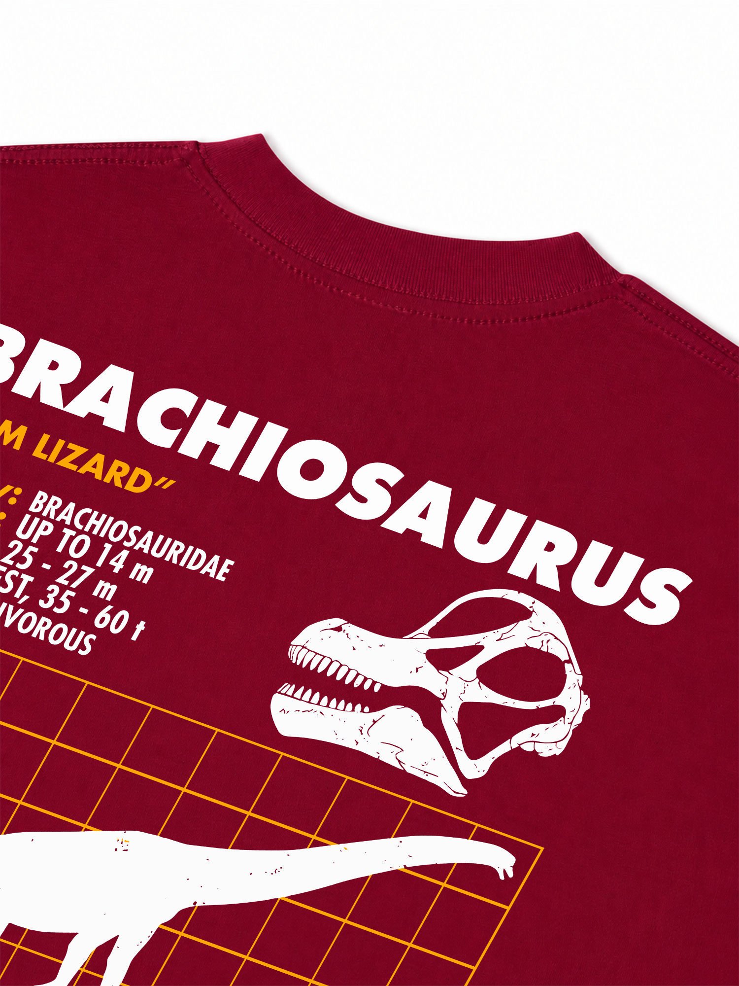 Áo Thun Relaxed Fit Analysis Table Brachiosaurus