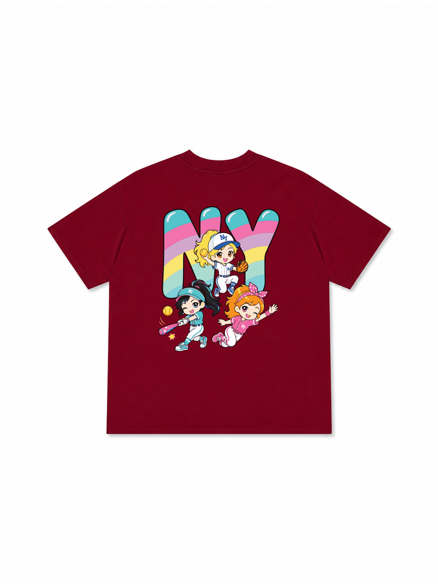 Áo Thun Relaxed Fit  Baseball Dream Girls NY