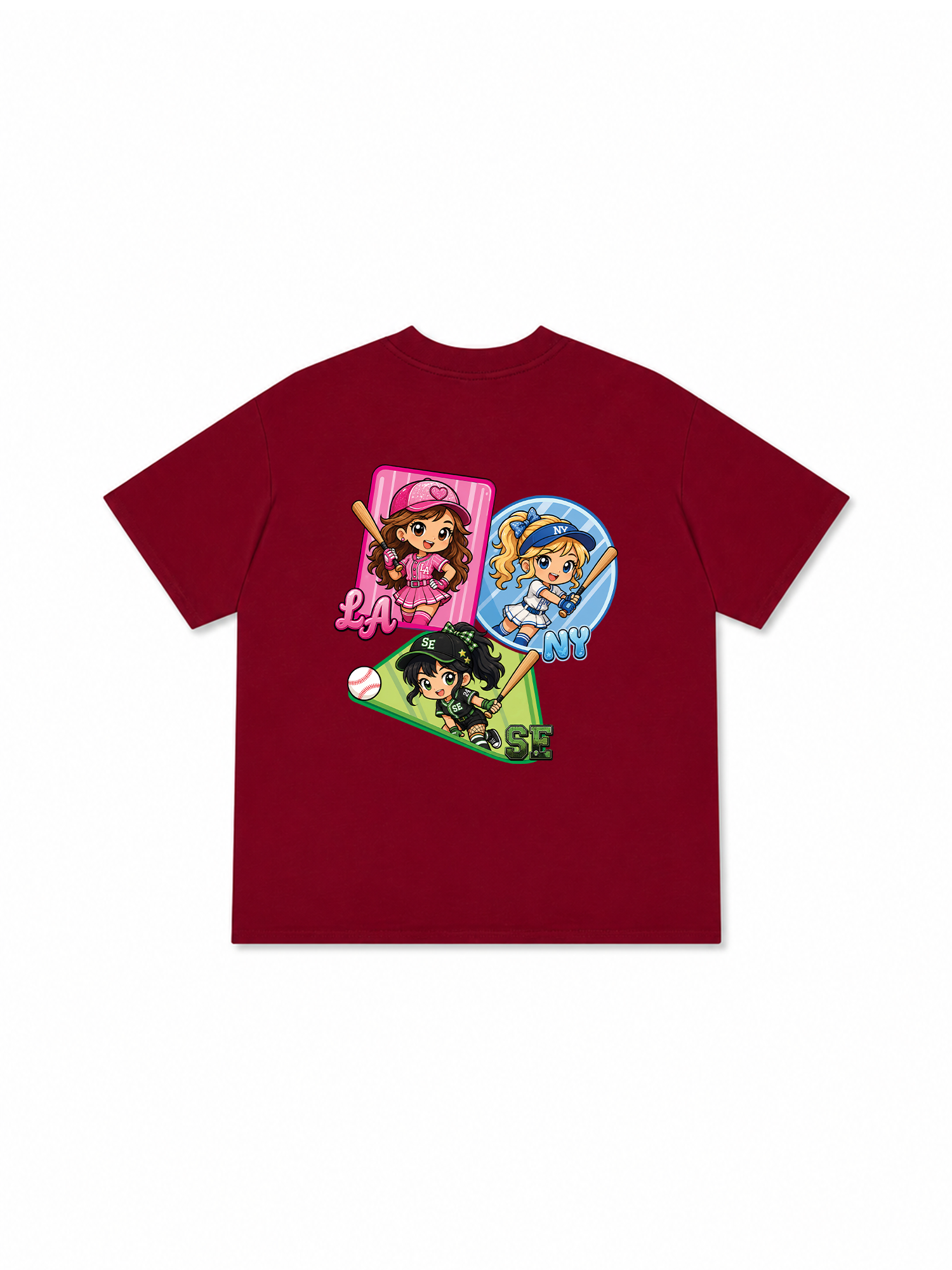 Áo Thun Relaxed Fit Baseball PowerGirl