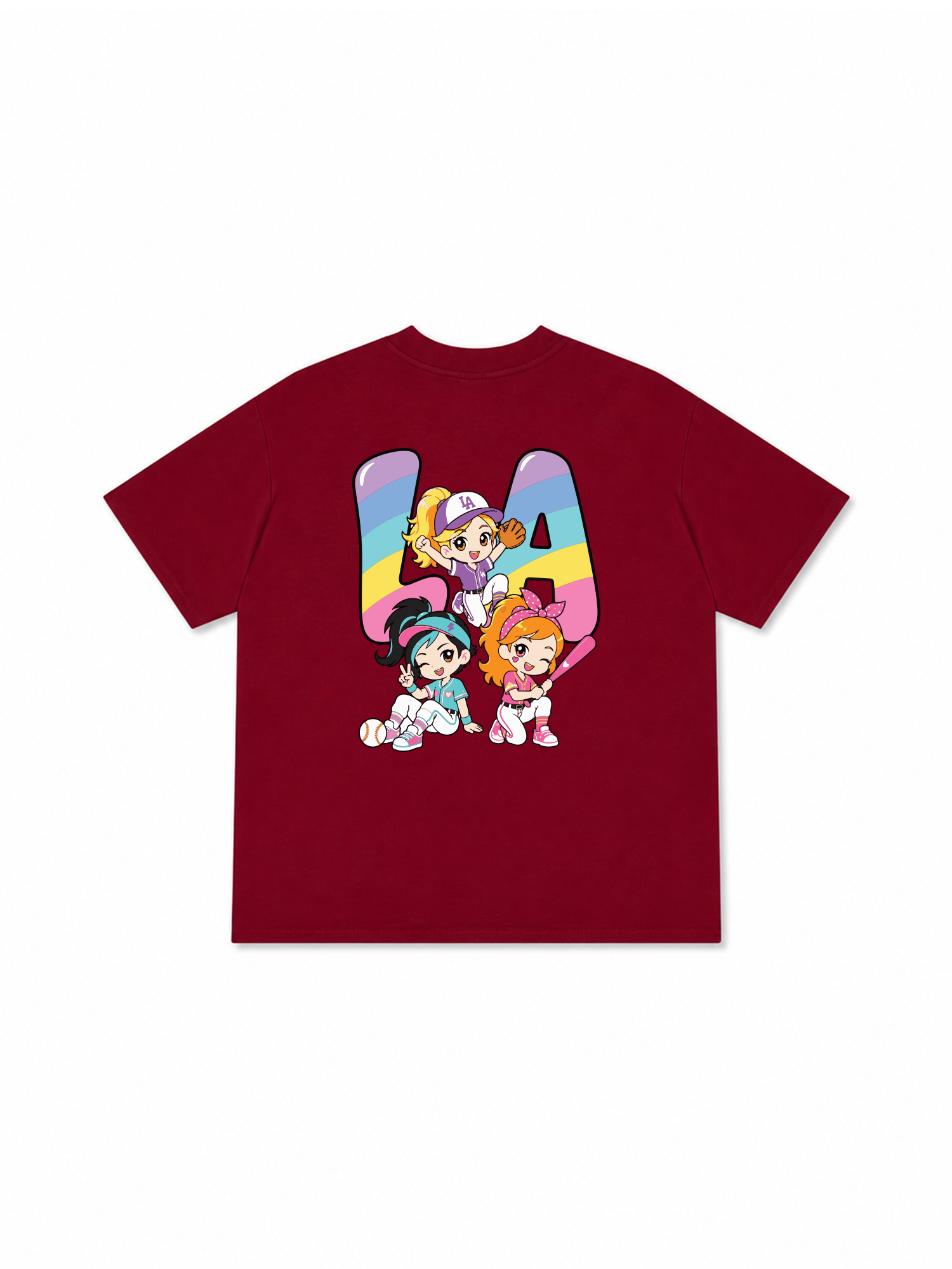 Áo Thun Relaxed Fit Baseball Dream Girls LA