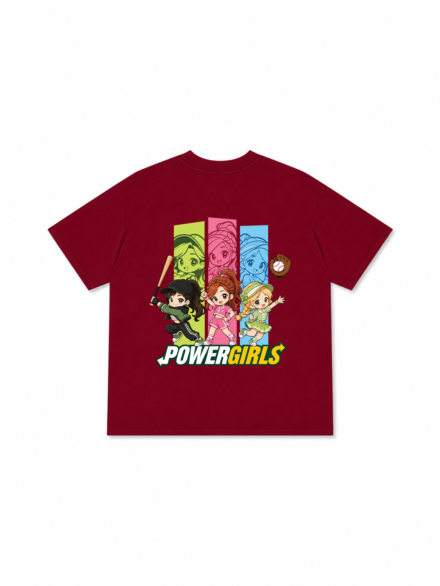 Áo Thun Relaxed Fit Baseball PowerGirl 3
