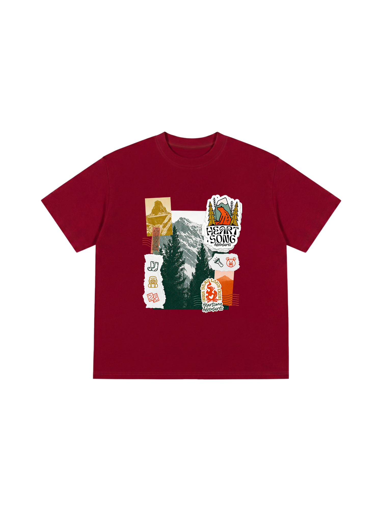 Áo Thun Relaxed Fit Tshirt Adventure Heart Song Adventure