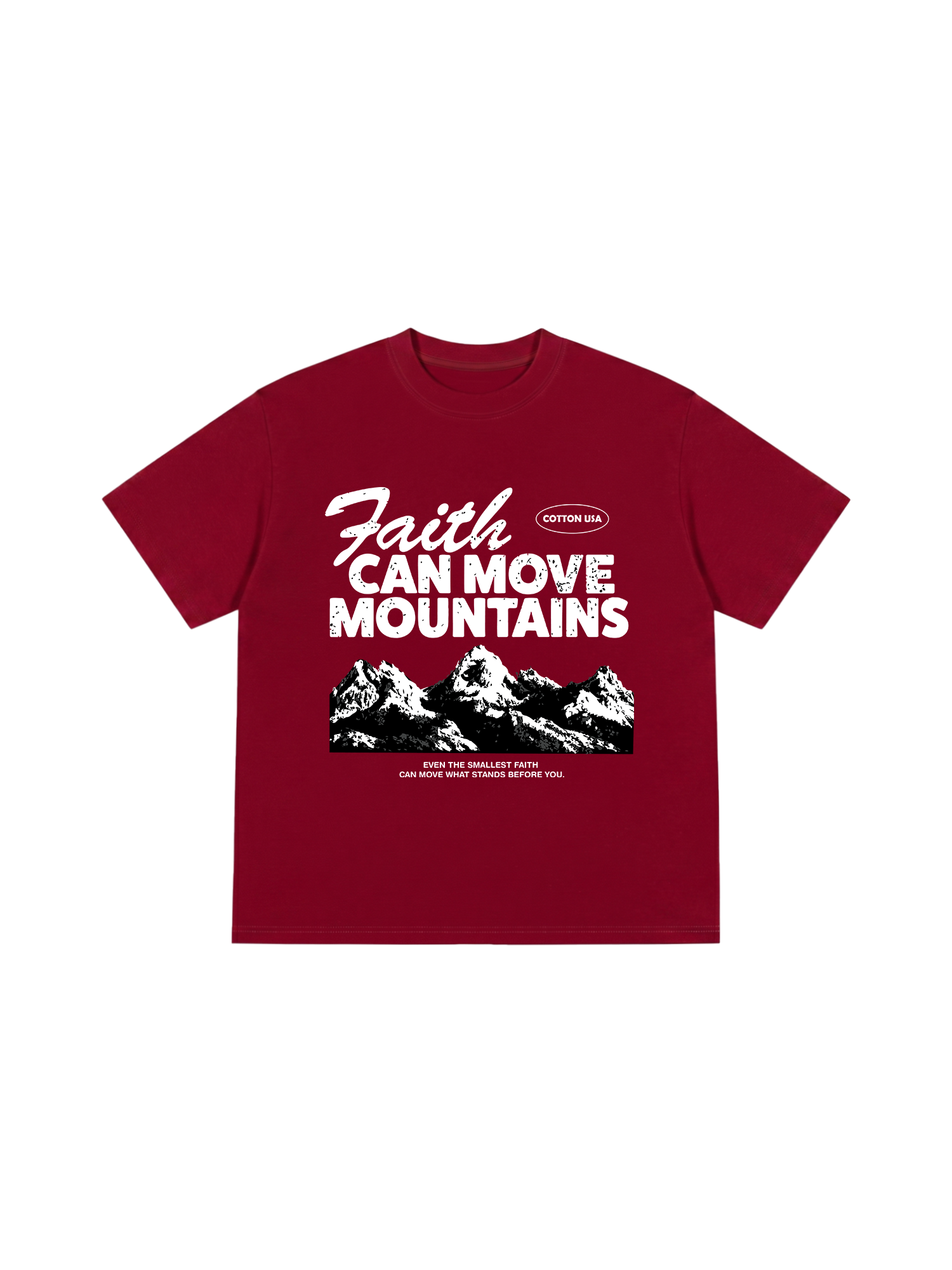 Áo Thun Relaxed Fit Adventure Faith Can Move Mountains