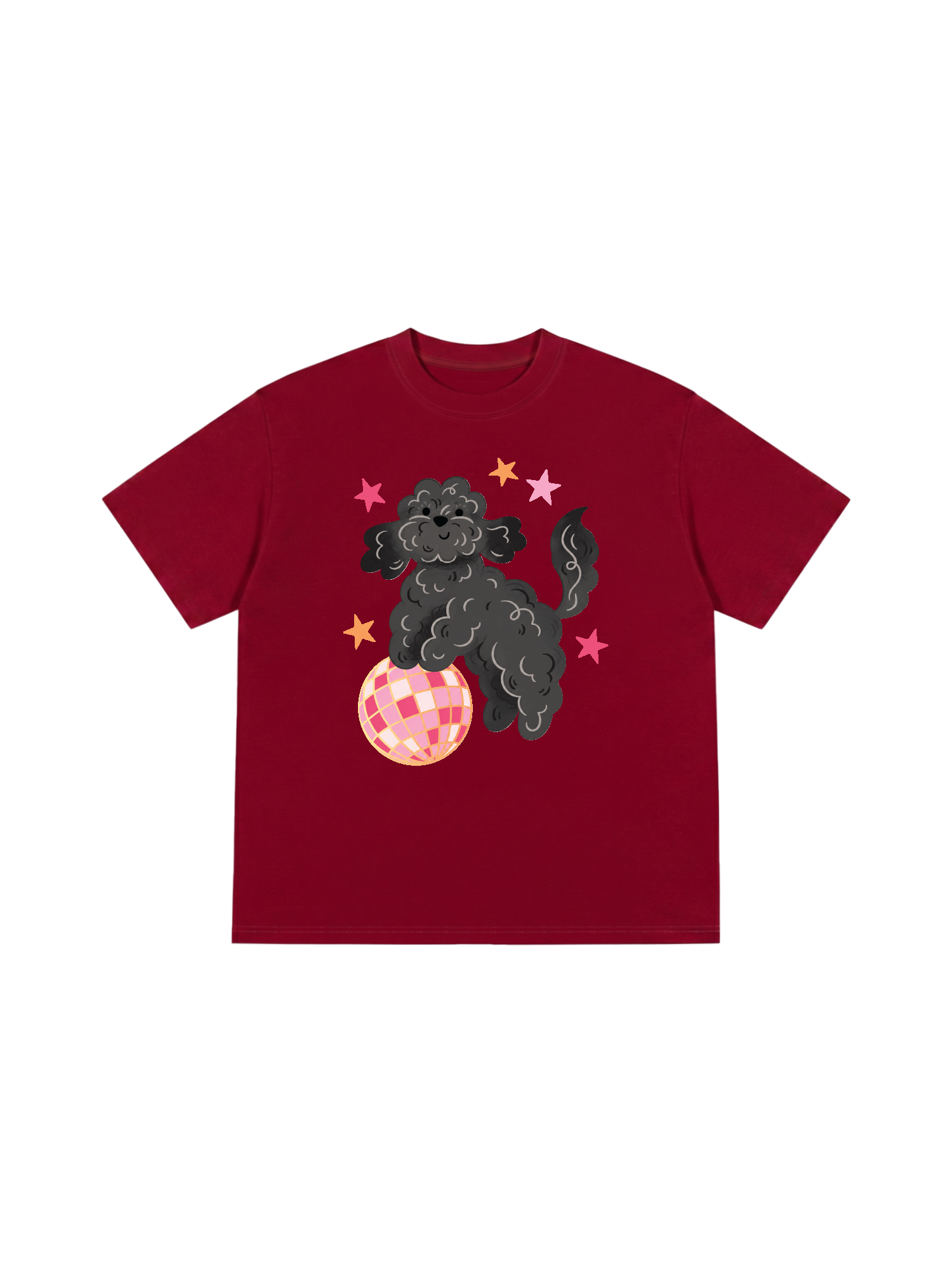 Áo Thun Relaxed Fit Soft Paw Poodle And Bling Ball