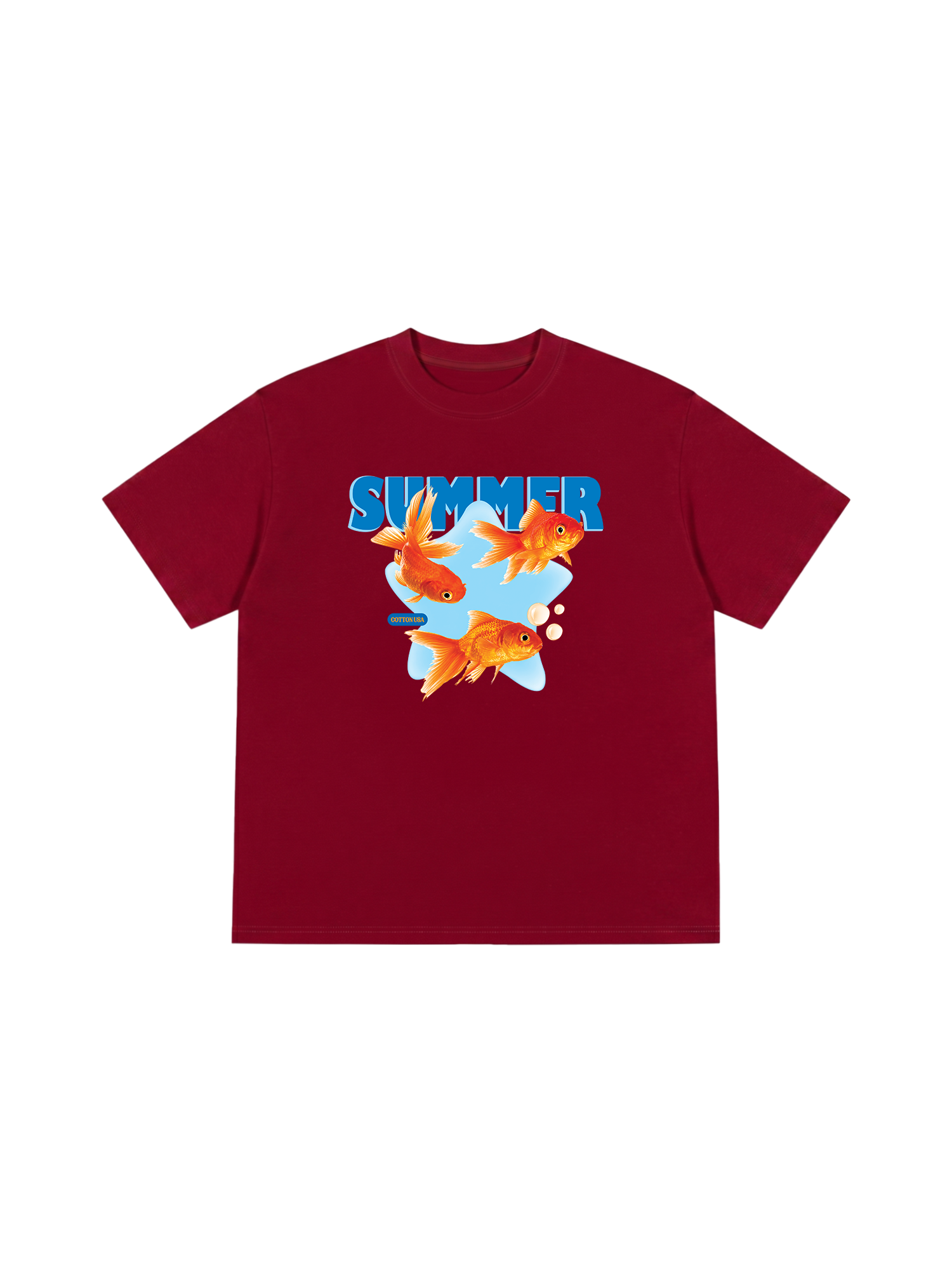 Áo Thun Relaxed Fit Tshirt Tshirt Tropical Summer Goldfish
