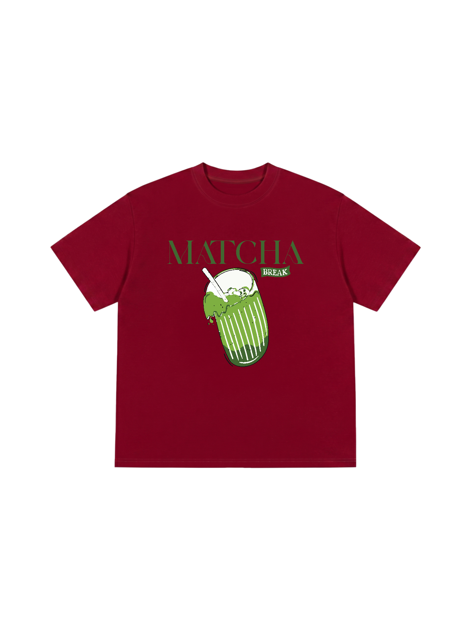 Áo Thun Relaxed Fit Daily Cup Matcha Đá Xay