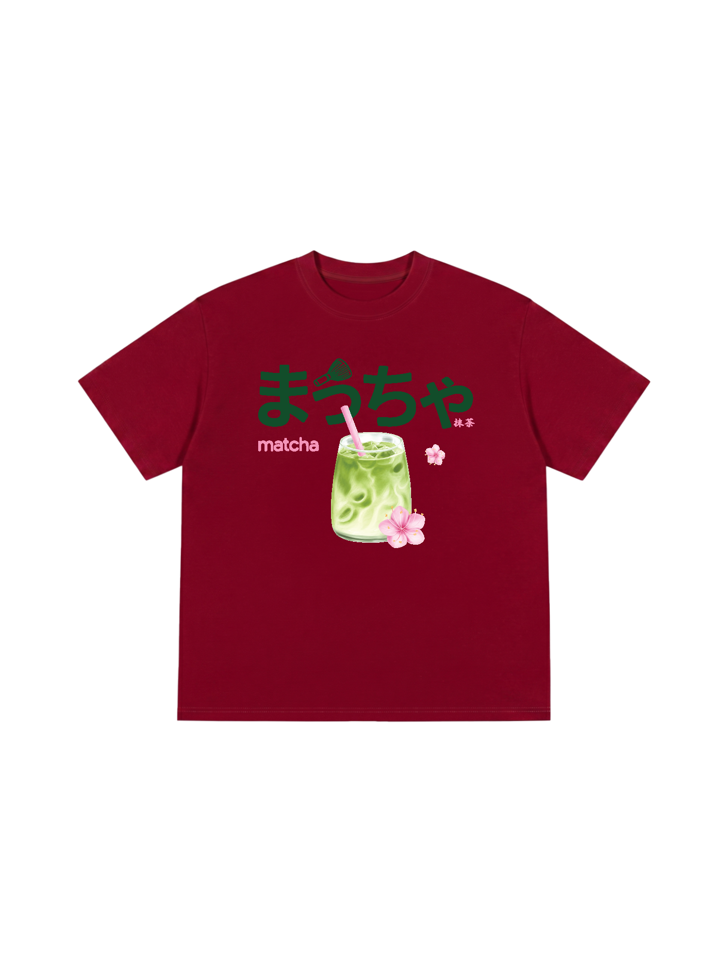 Áo Thun Relaxed Fit Daily Cup Matcha And Flower