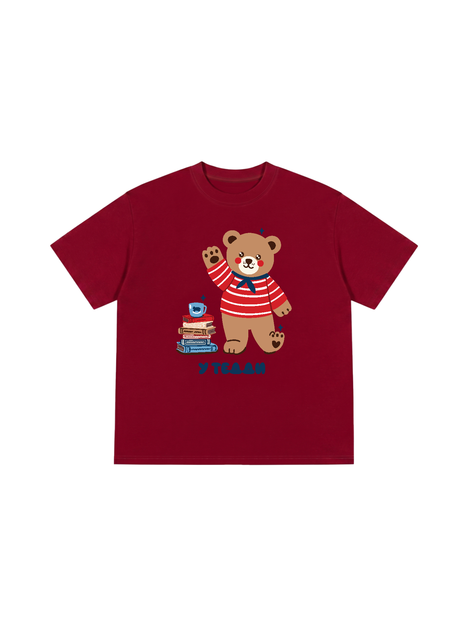 Áo Thun Relaxed Fit Bear Town Bear With Books