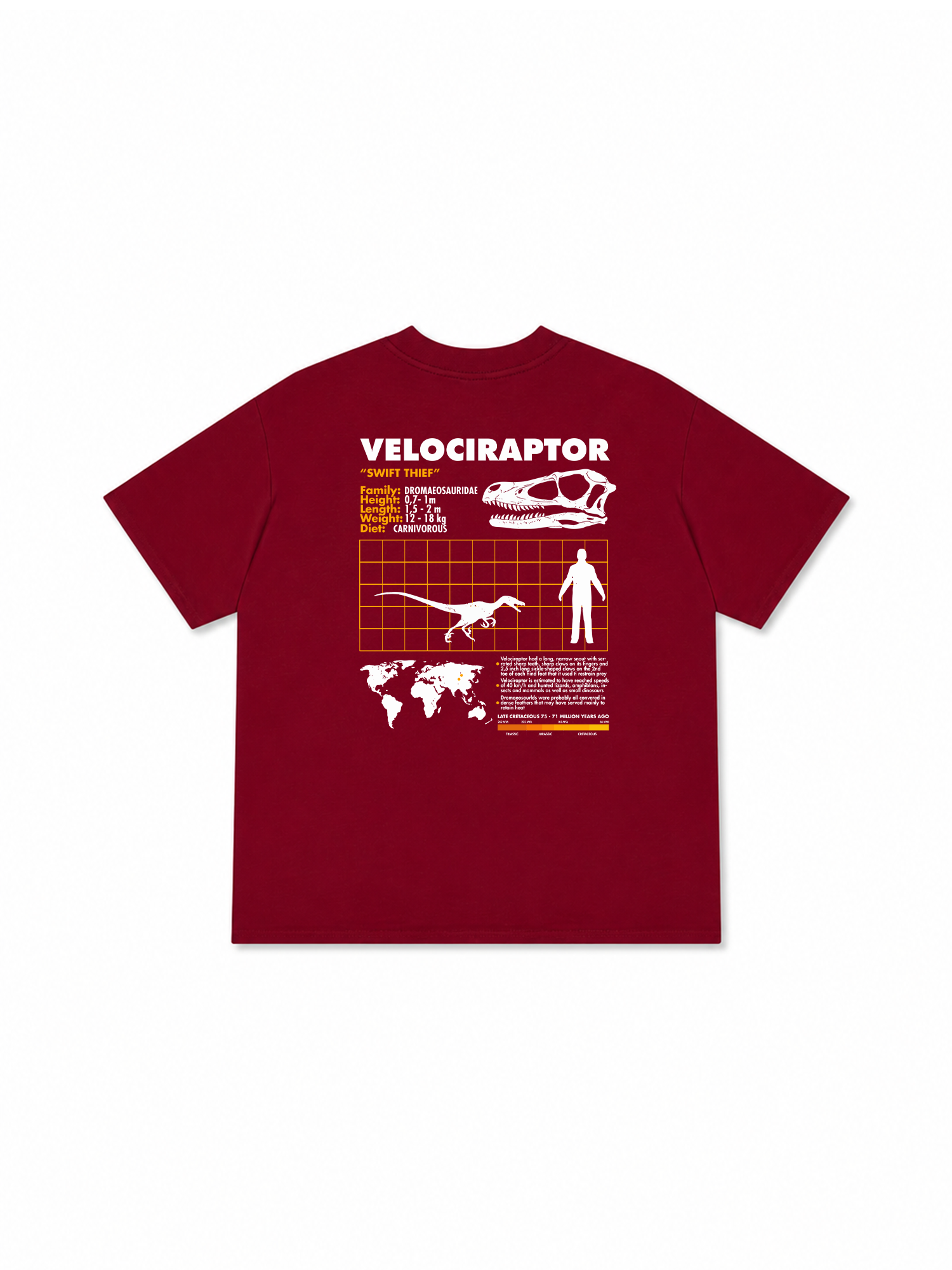 Áo Thun Relaxed Fit Analysis Table Velociraptor