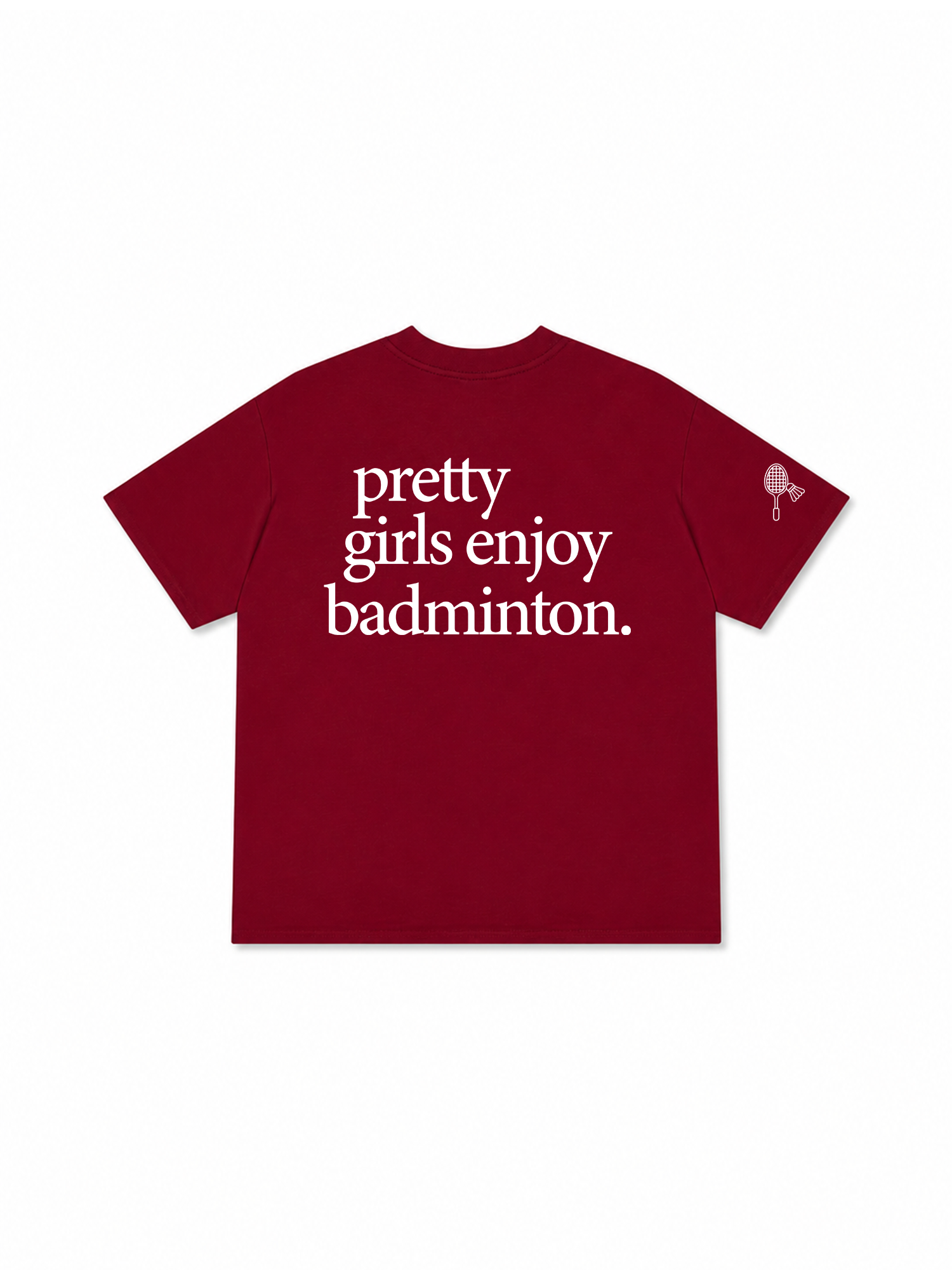Áo Thun Relaxed Fit Pretty Girl Enjoy Badminton
