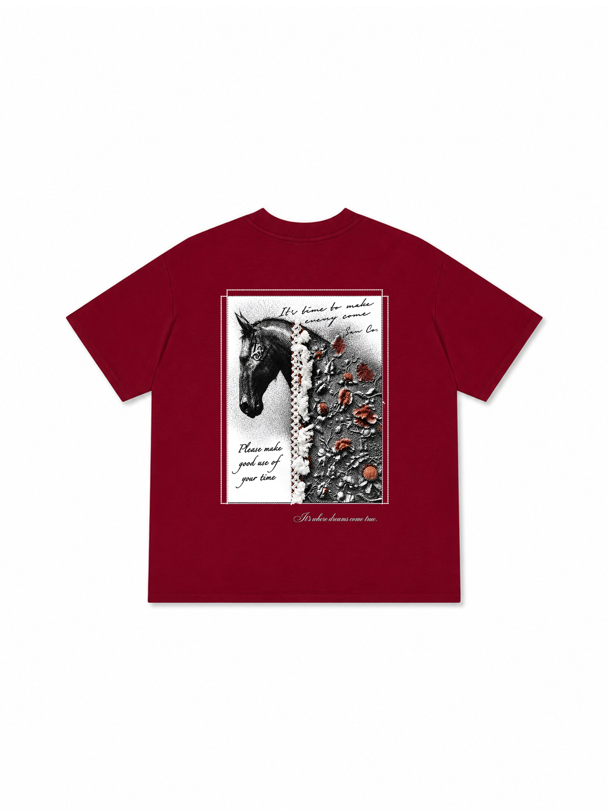 Áo Thun Relaxed Fit  Floral Horse