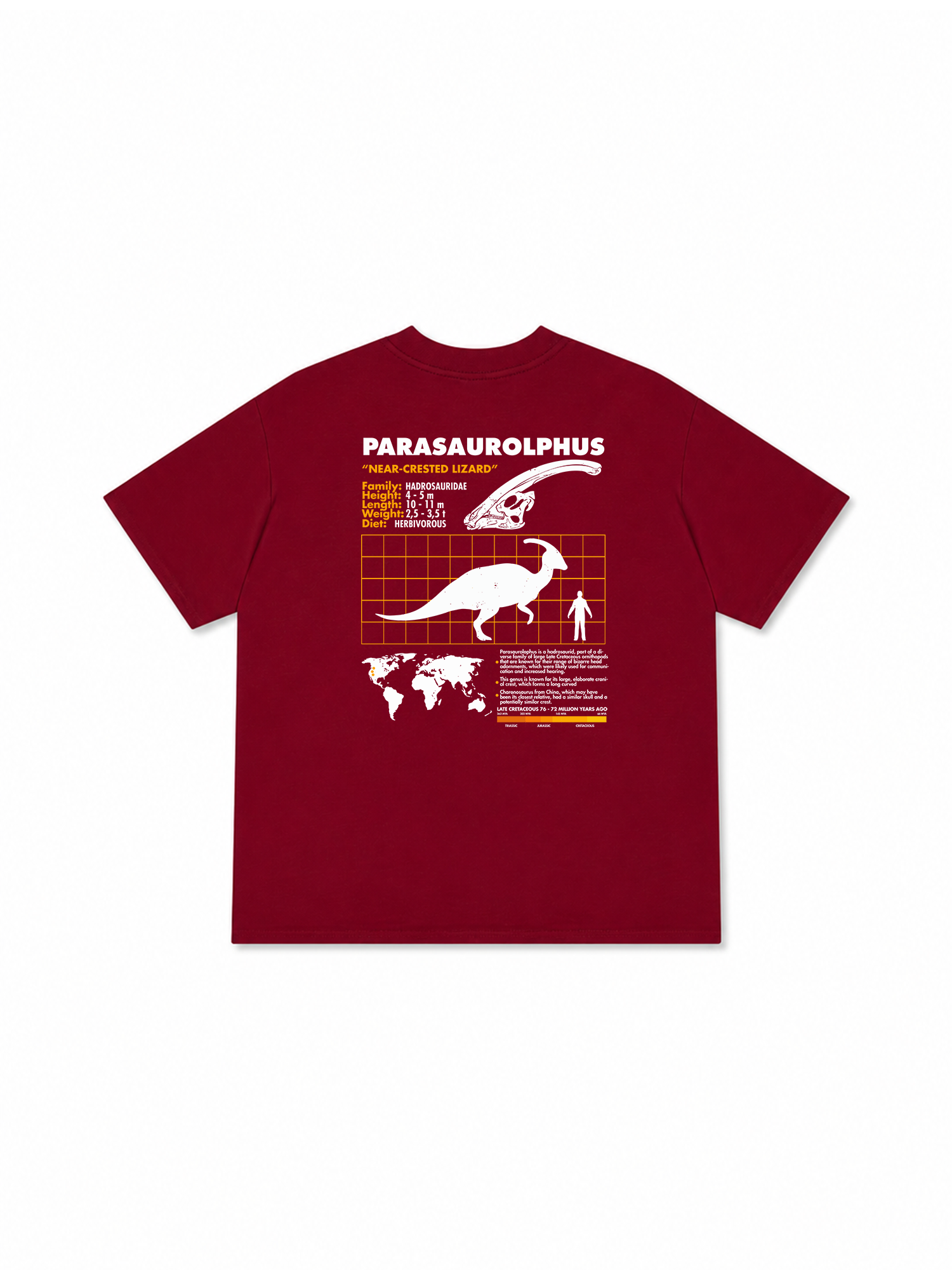 Áo Thun Relaxed Fit Analysis Table Parasaurolphus