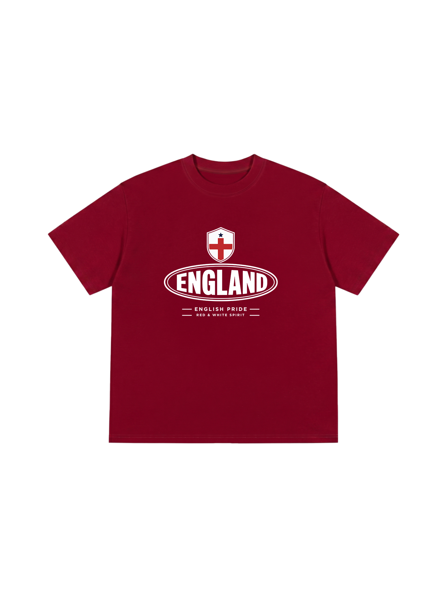 Áo Thun Relaxed Fit Soccer England Red White Spirit