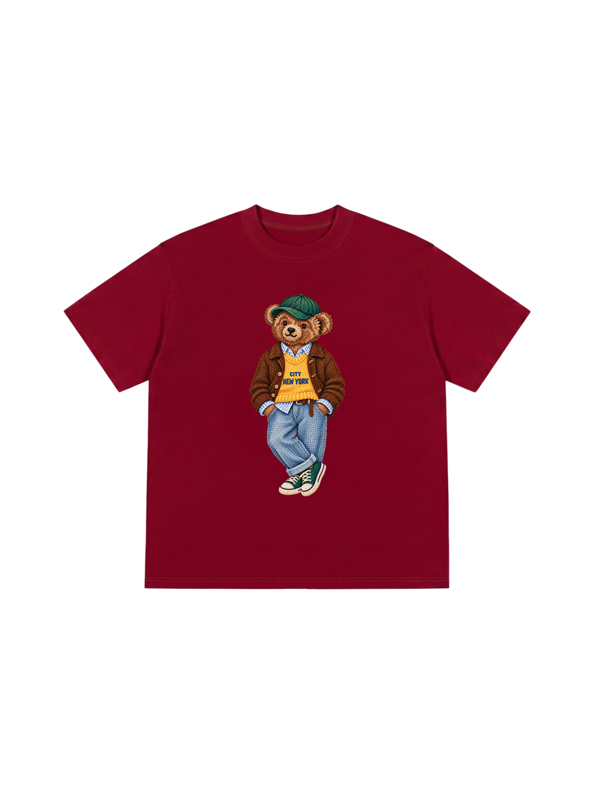 Áo Thun Relaxed Fit Bear Autumn Outfit