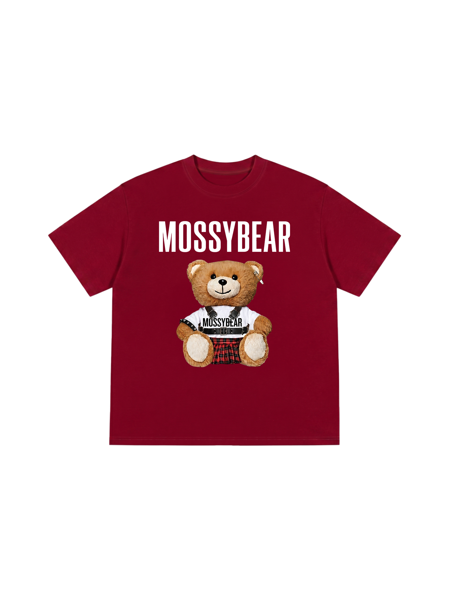 Áo Thun Relaxed Fit  Mossy Bear Plaid Bear