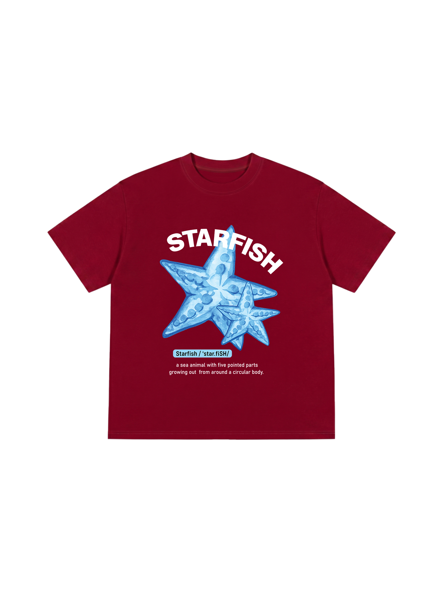 Áo Thun Relaxed Fit Tropical Bing Blue Starfish